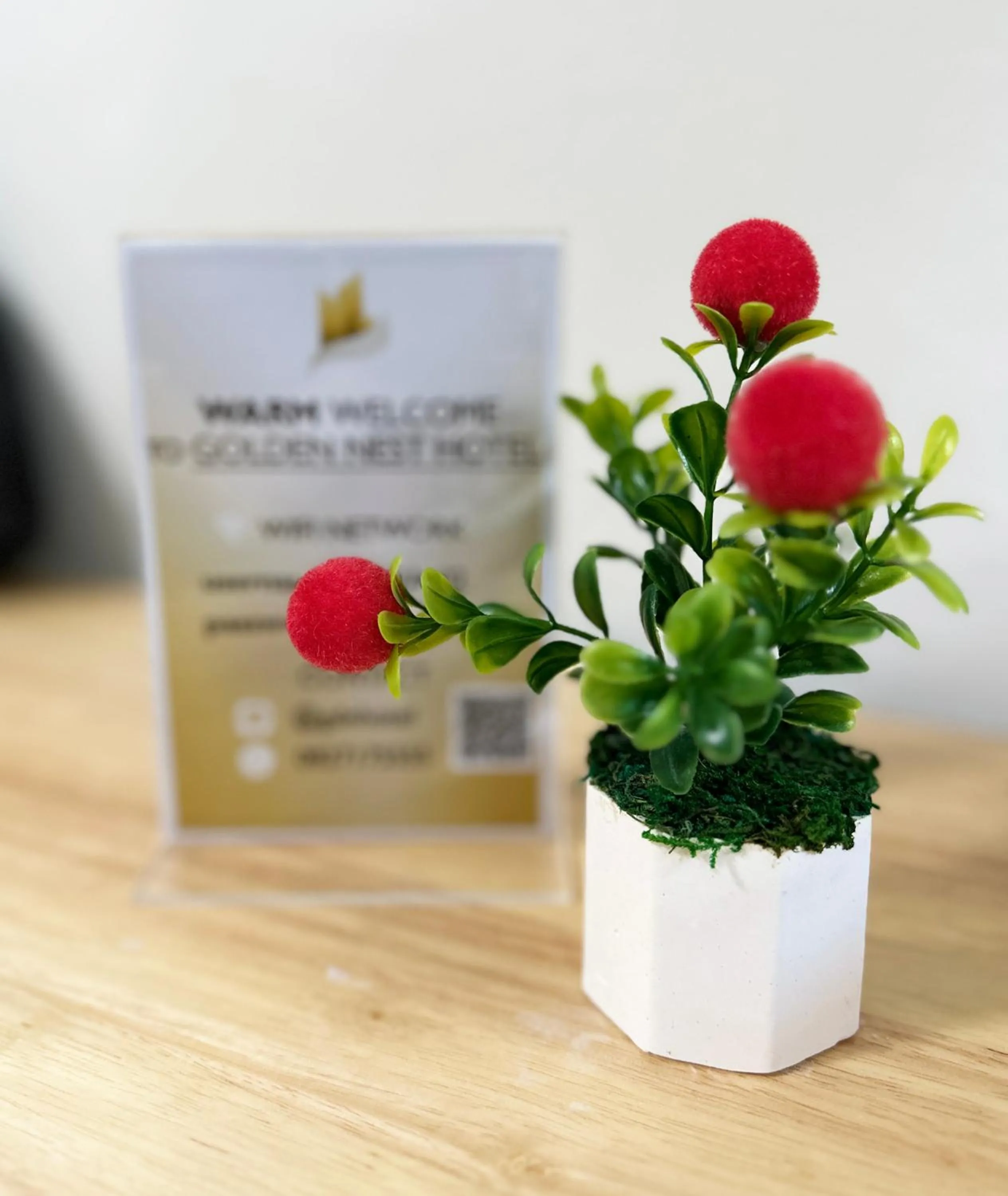 Text overlay in Golden Nest Hotel Suvarnabhumi