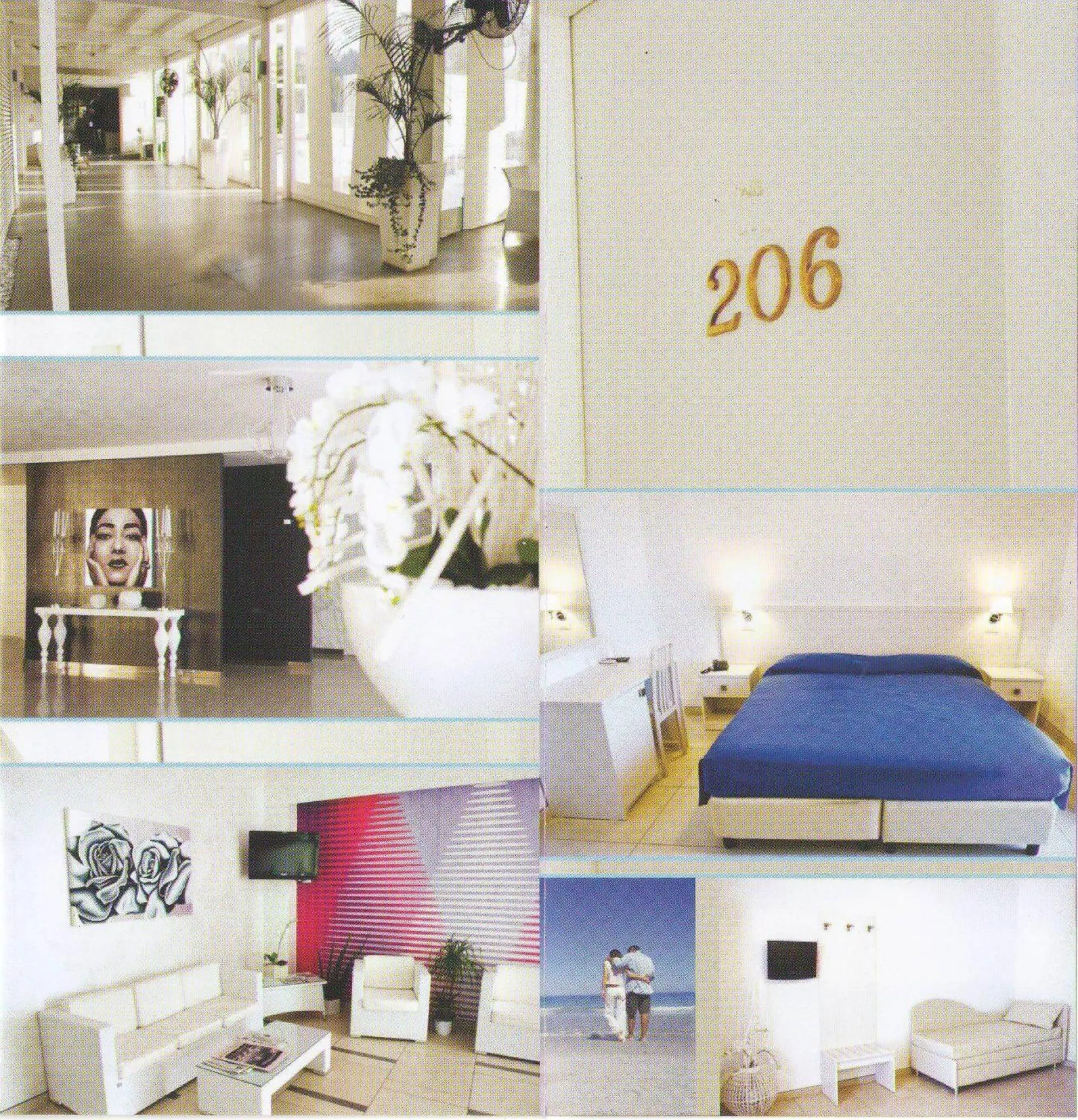 Decorative detail, Bed in Hotel La Terrazza