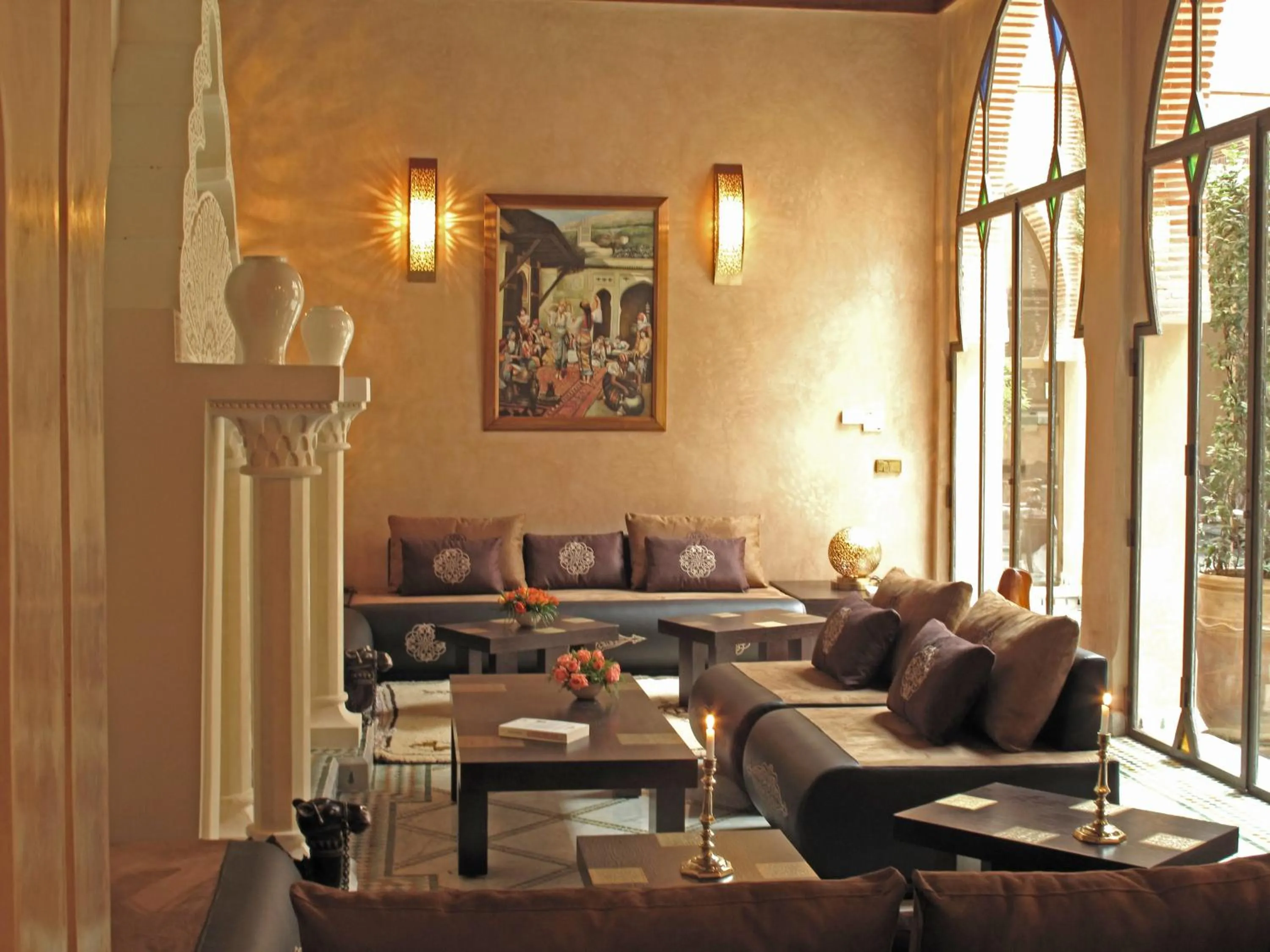 Living room in Riad Le Perroquet Bleu Suites & Spa