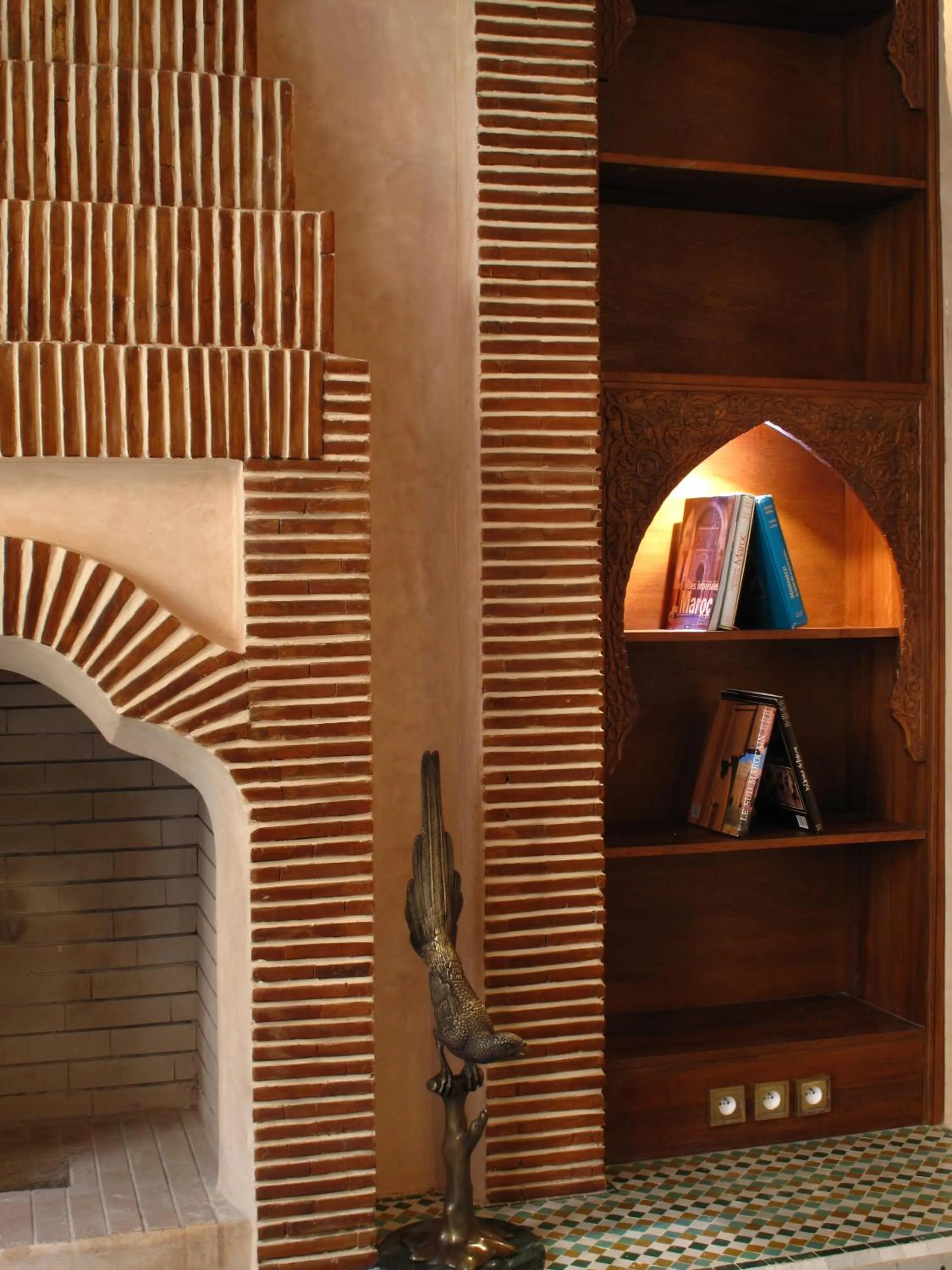 Decorative detail in Riad Le Perroquet Bleu Suites & Spa