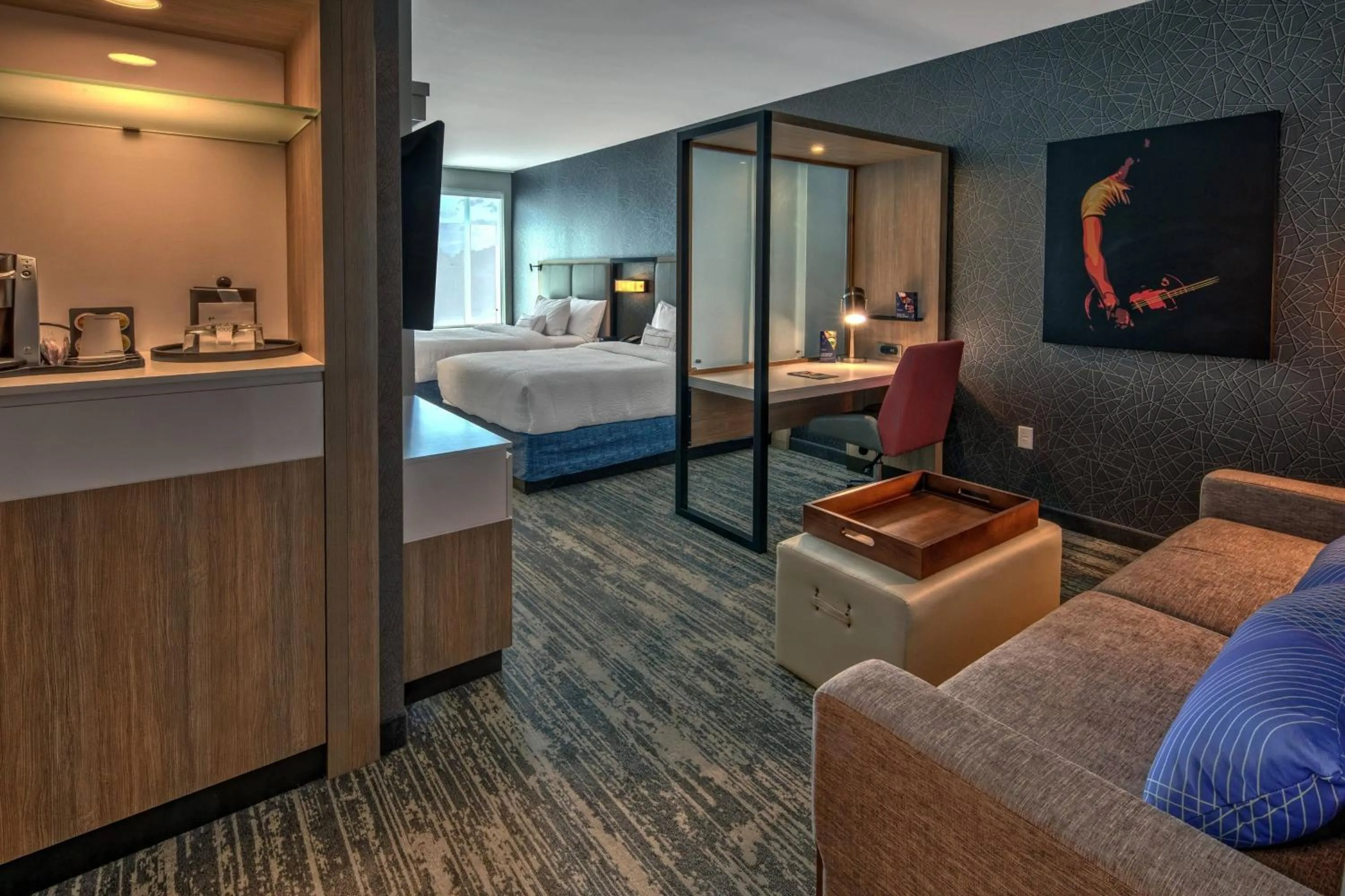 Bedroom, Bed in SpringHill Suites by Marriott Nashville Brentwood