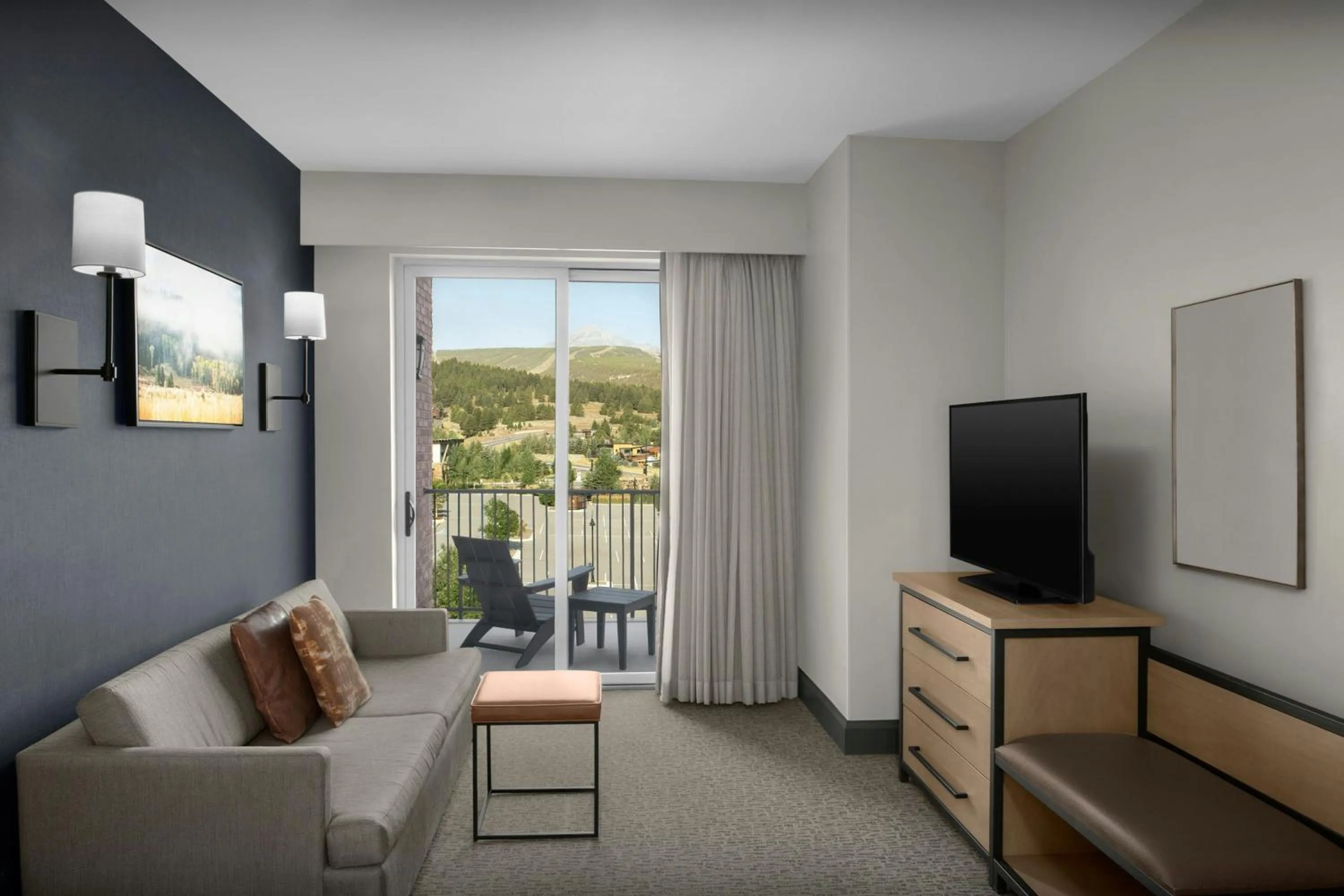 Living room in Residence Inn by Marriott Big Sky/The Wilson Hotel