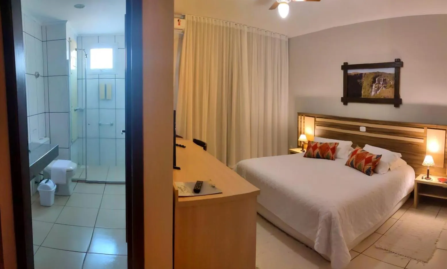 Bed in Cambará Eco Hotel