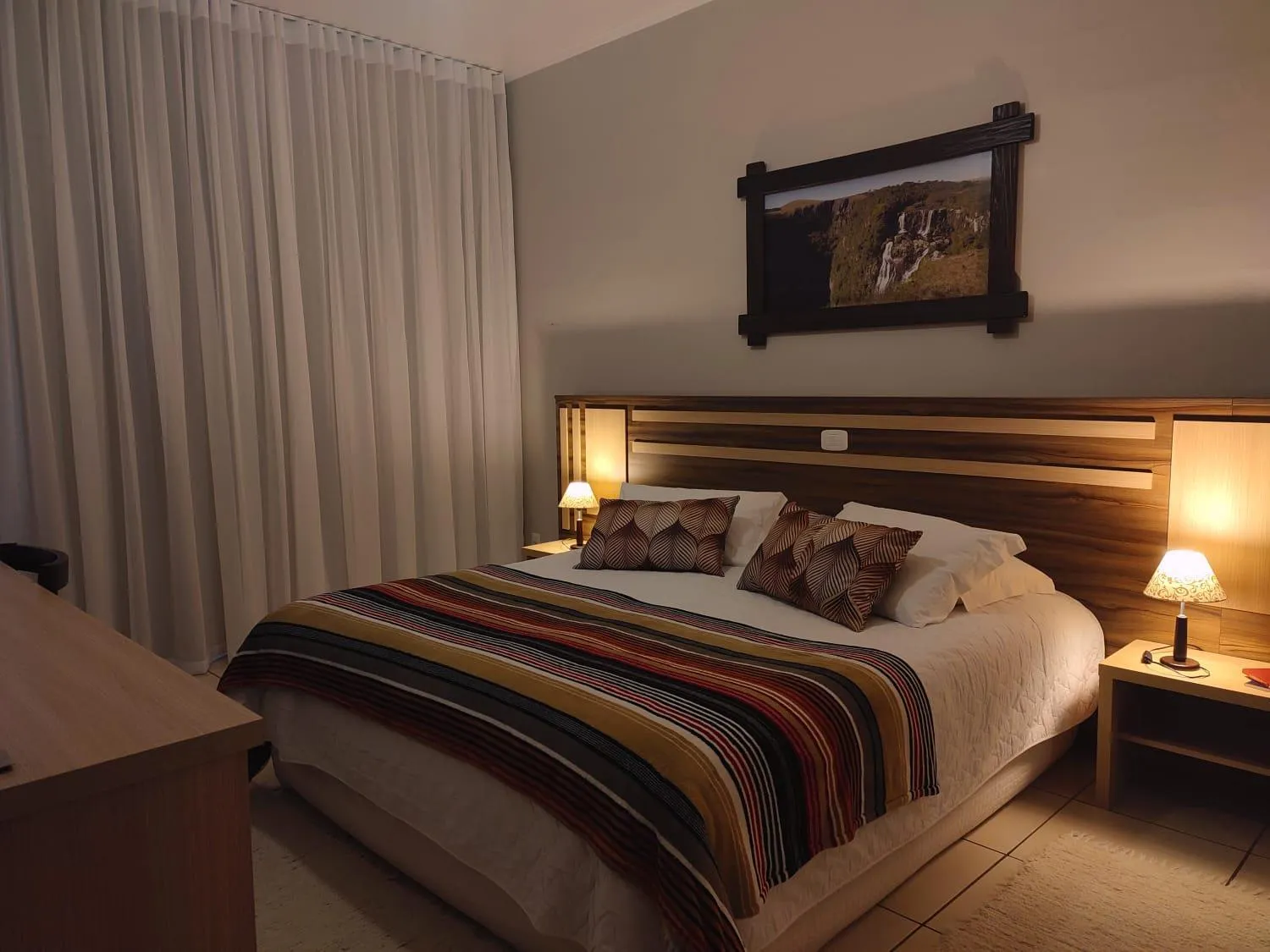 Bed in Cambará Eco Hotel