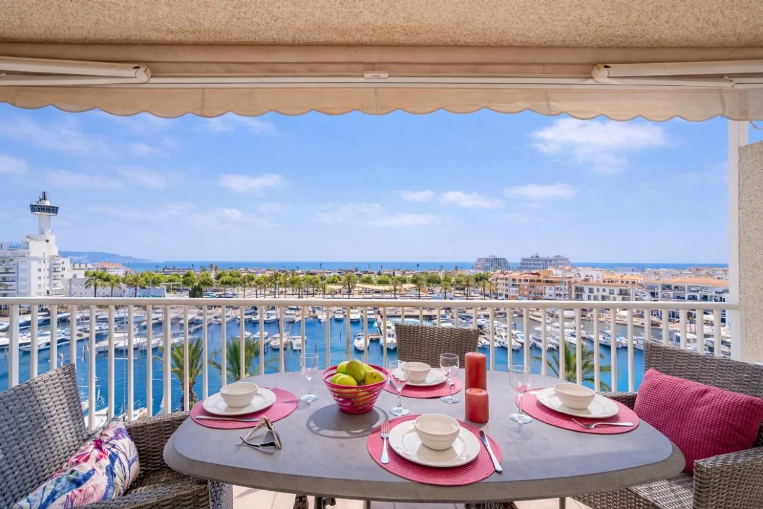 Balcony/Terrace in Apart-rent Penthouse Port Grec 0160