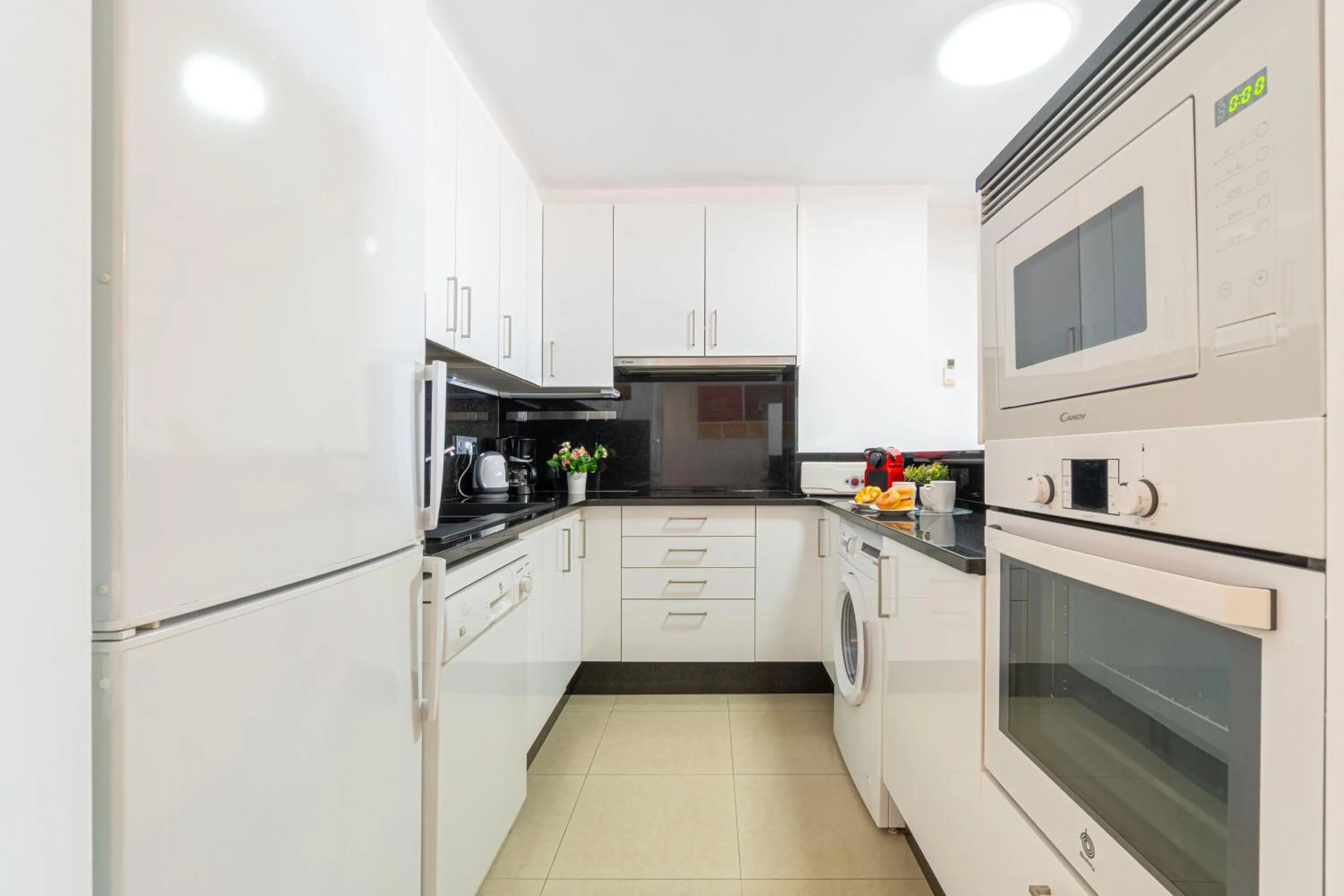 Kitchen or kitchenette in Apart-rent Penthouse Port Grec 0160