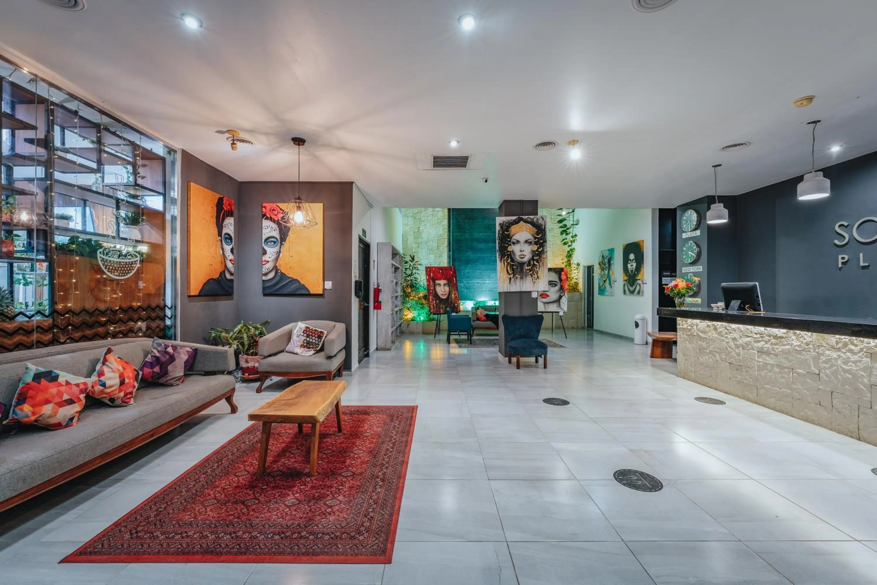 Lobby or reception in Soho Playa Hotel