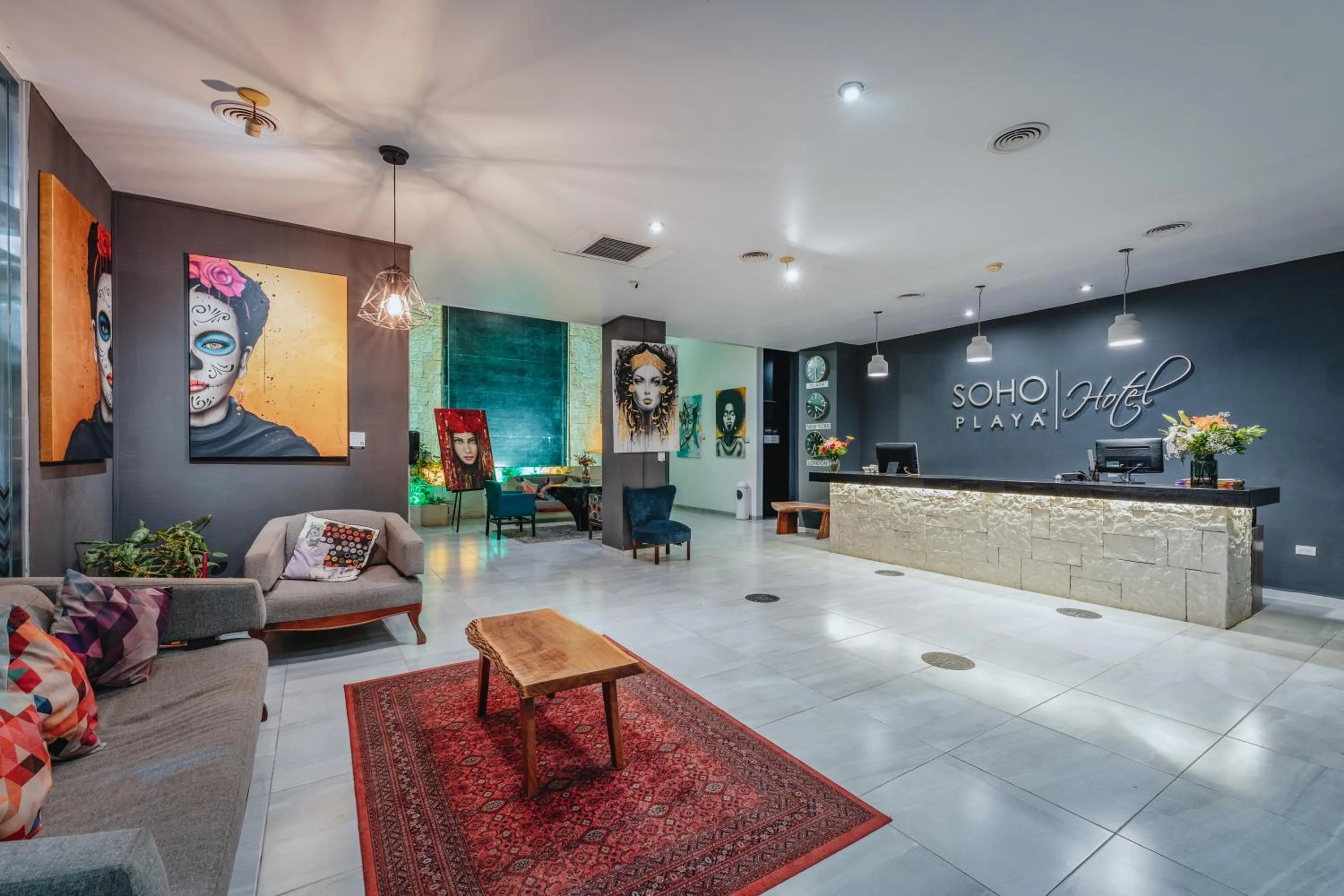 Lobby or reception in Soho Playa Hotel