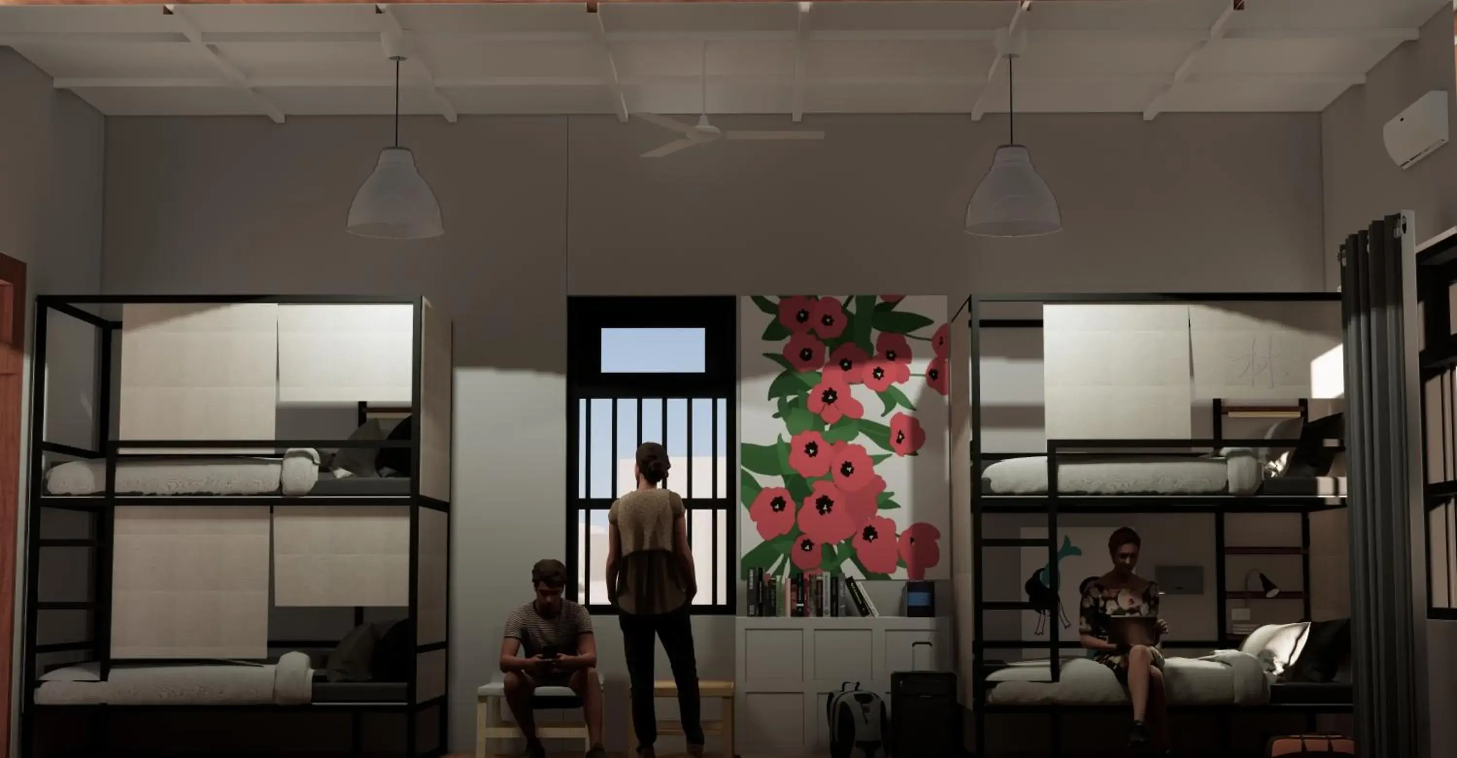 Photo of the whole room in Yu Cafe Hostel Photo of the whole room in Yu Cafe Hostel