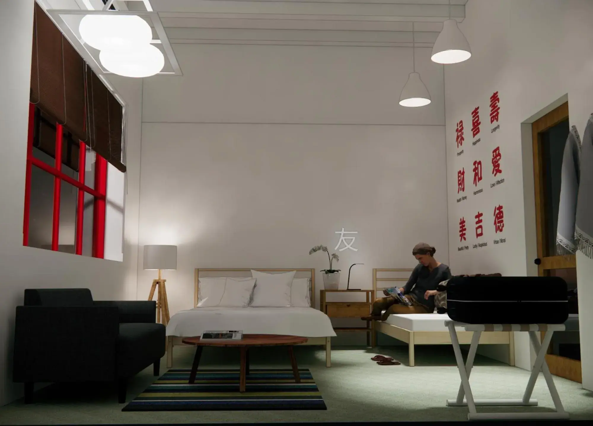 Bed in Yu Cafe Hostel Bed in Yu Cafe Hostel