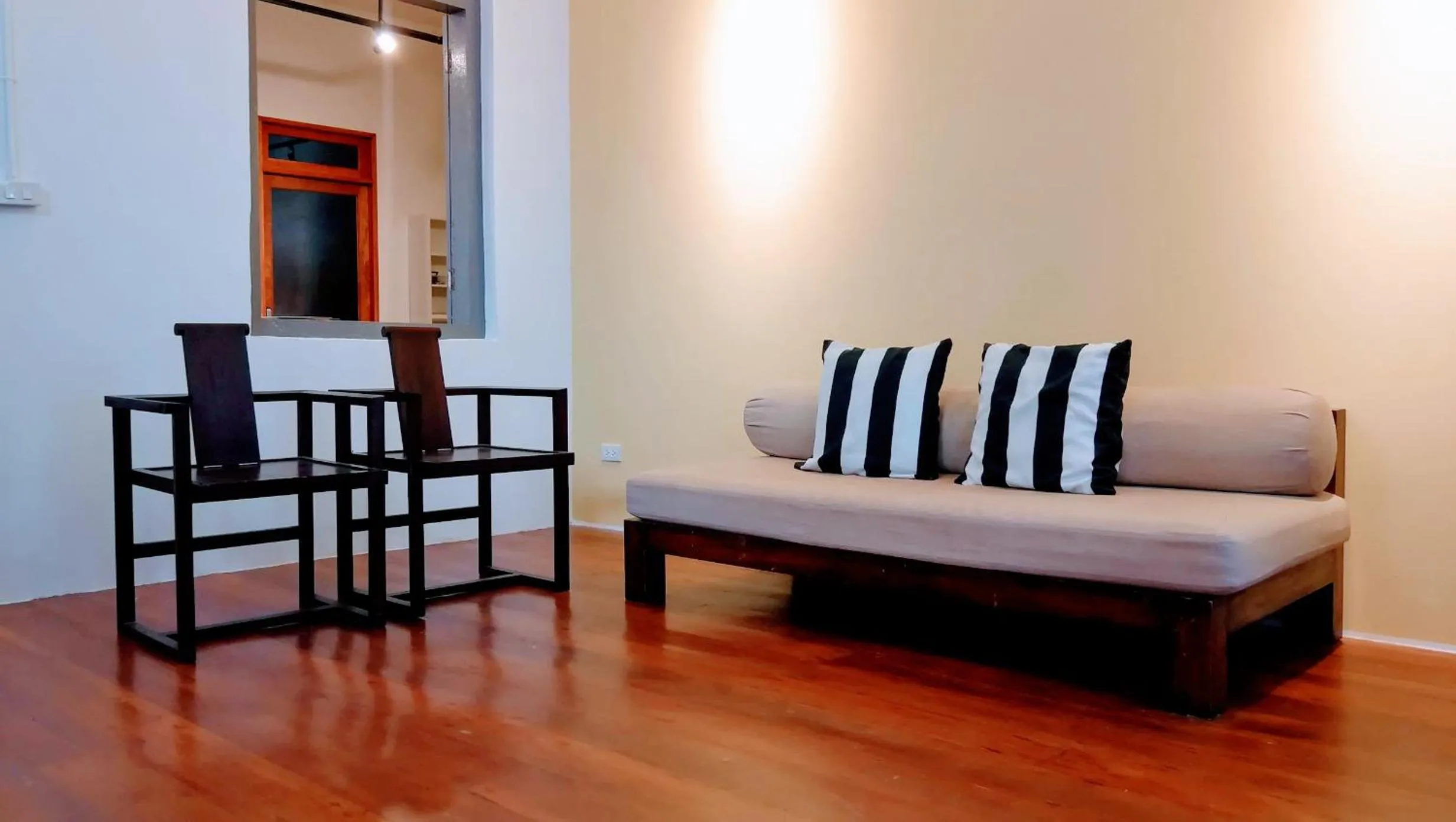 Seating area in Yu Cafe Hostel