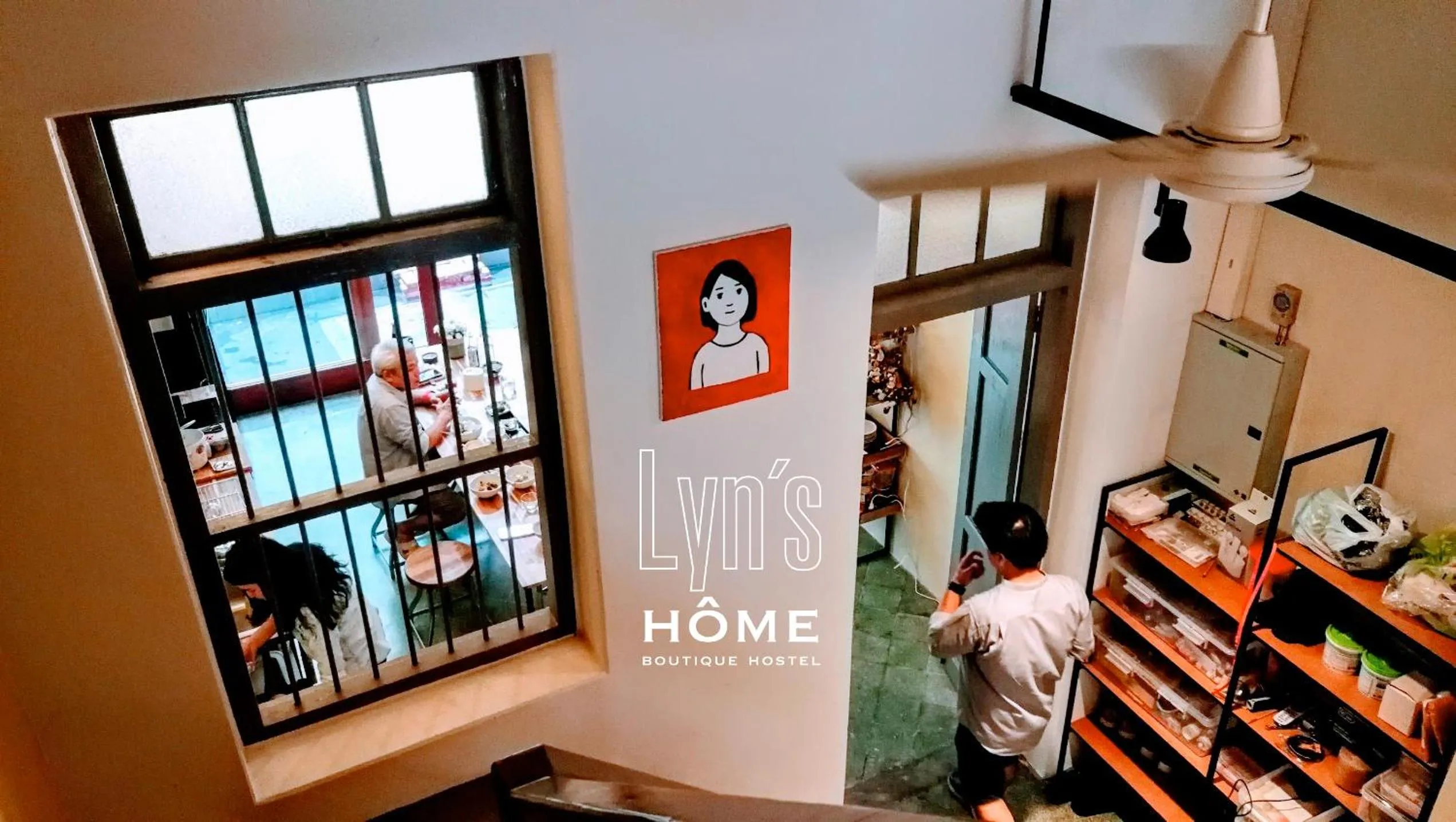 People in Yu Cafe Hostel