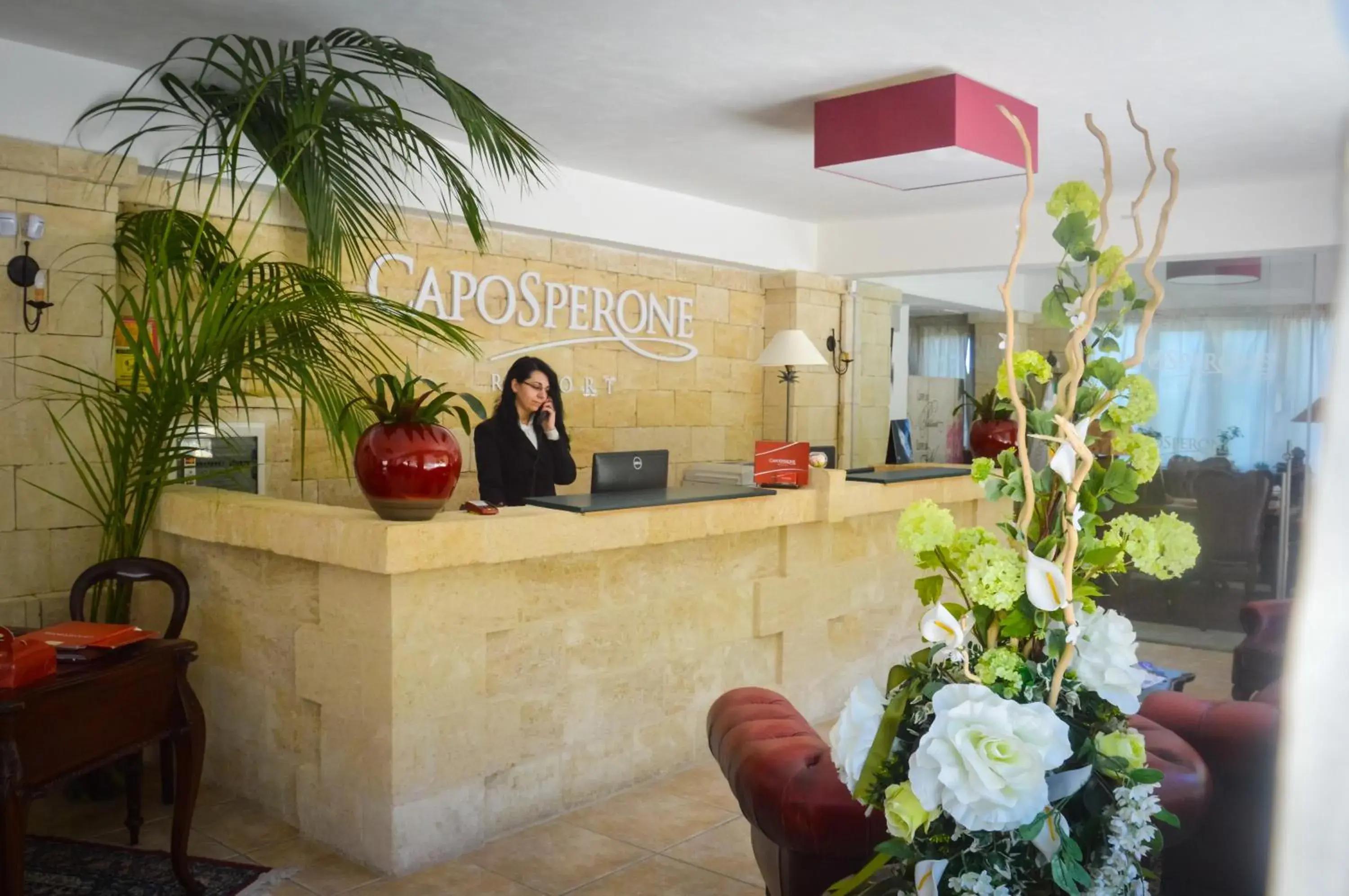 Lobby or reception in CapoSperone Resort Lobby or reception in CapoSperone Resort