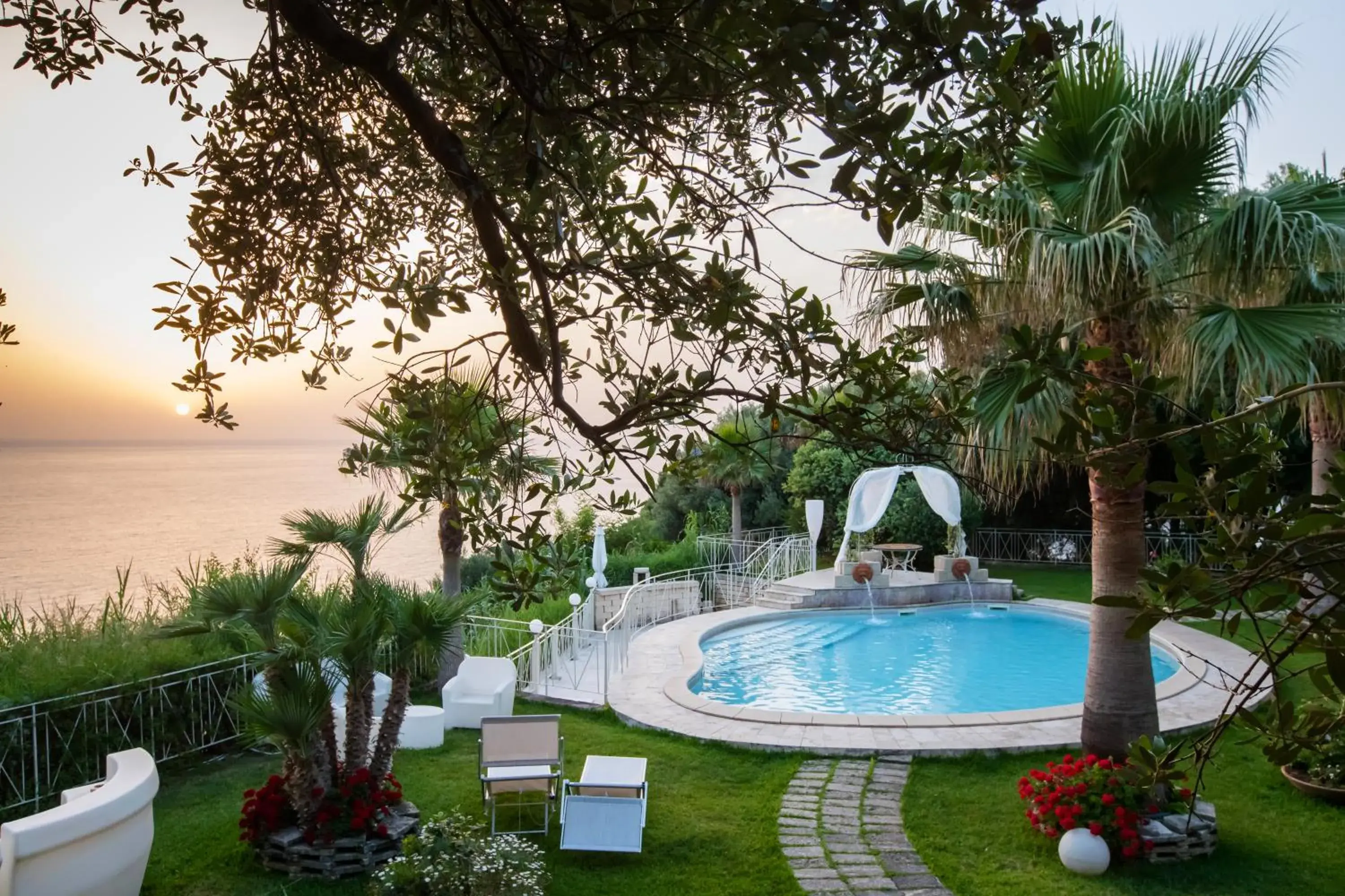 Garden view in CapoSperone Resort Garden view in CapoSperone Resort