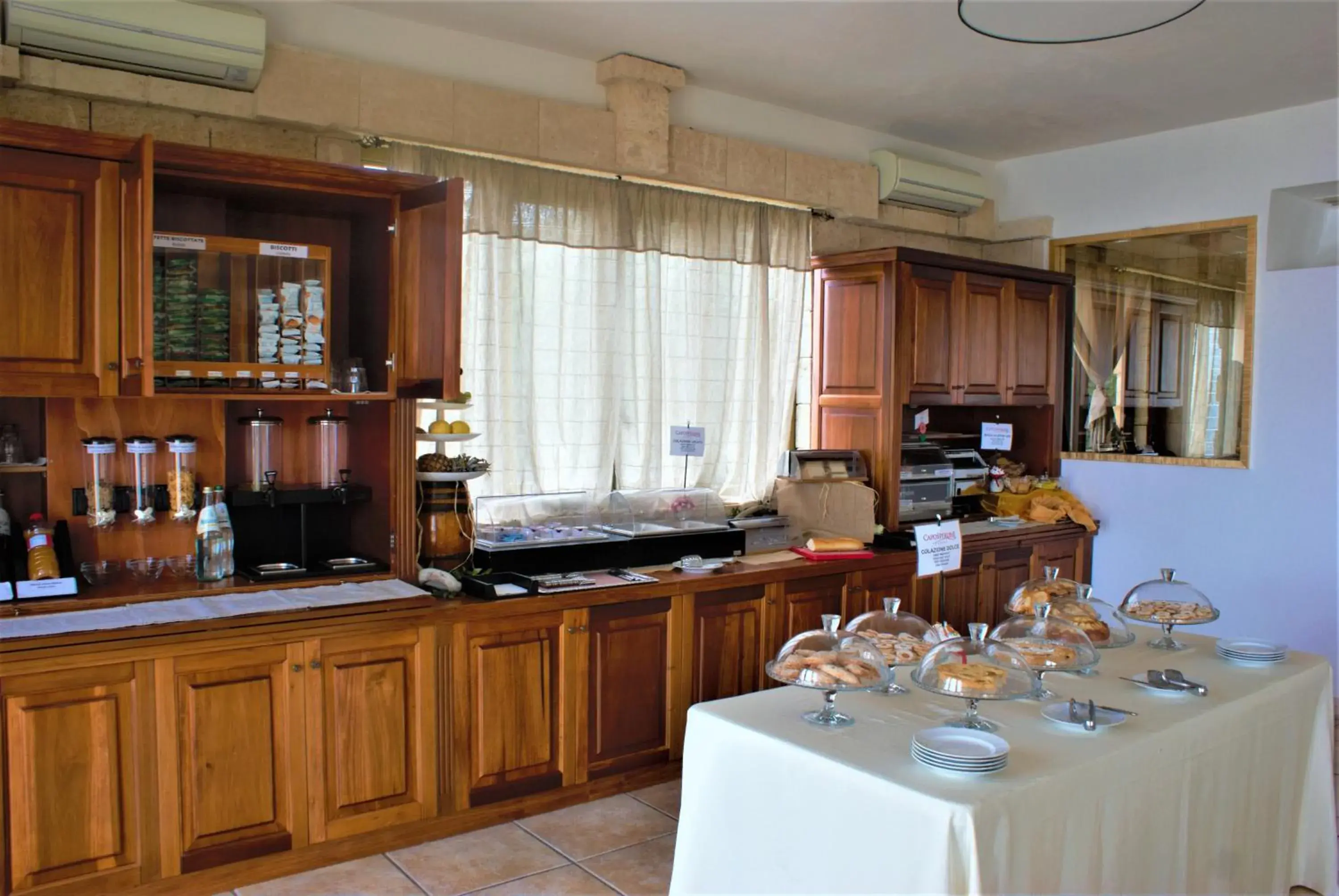Continental breakfast in CapoSperone Resort Continental breakfast in CapoSperone Resort