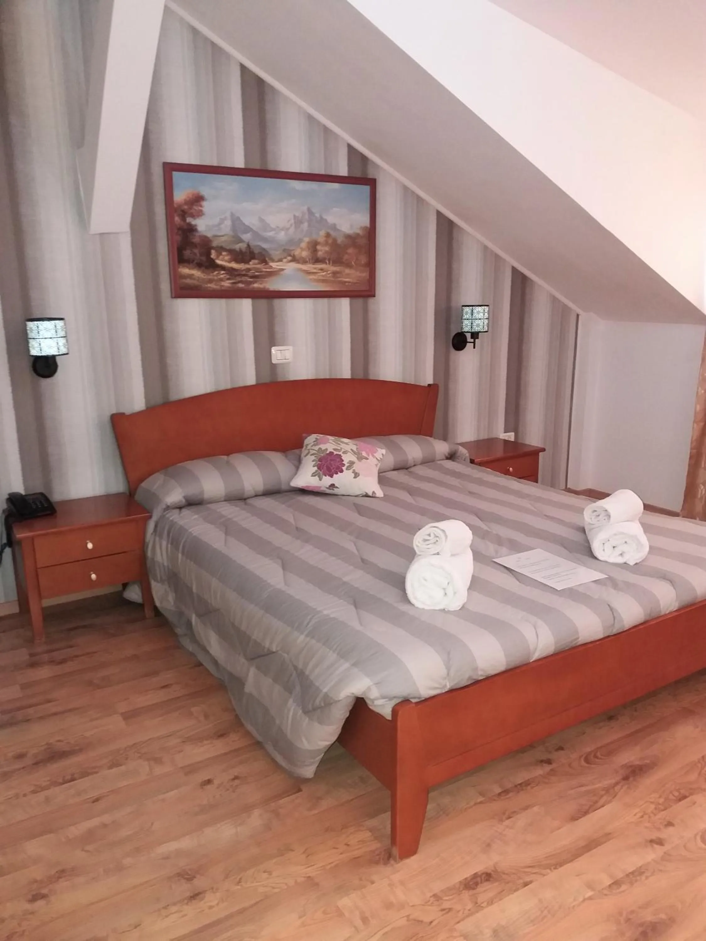 Shower, Bed in Hotel vila veneto