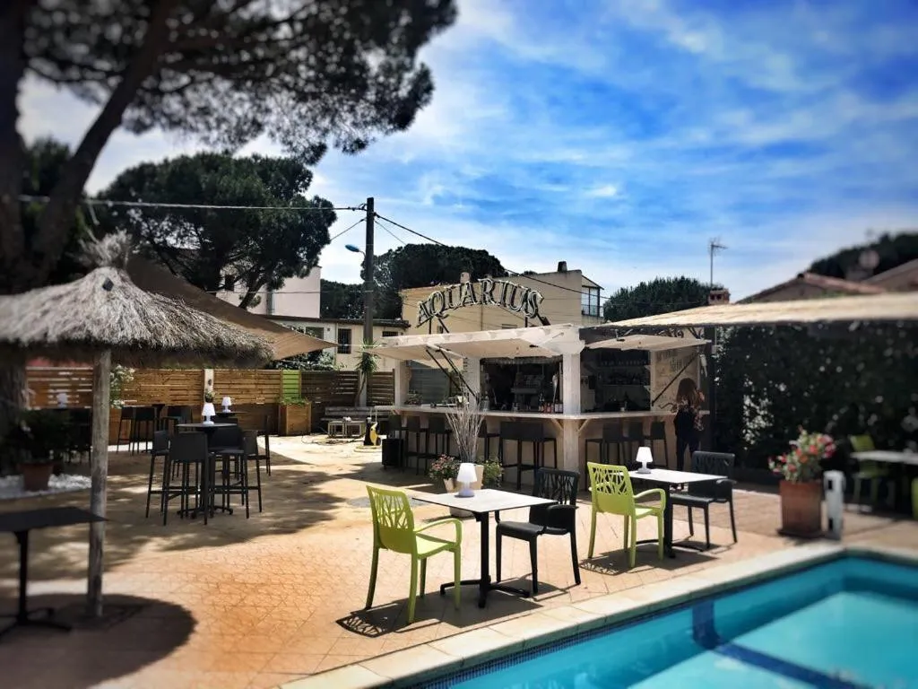 Patio in Hotel Aquarius