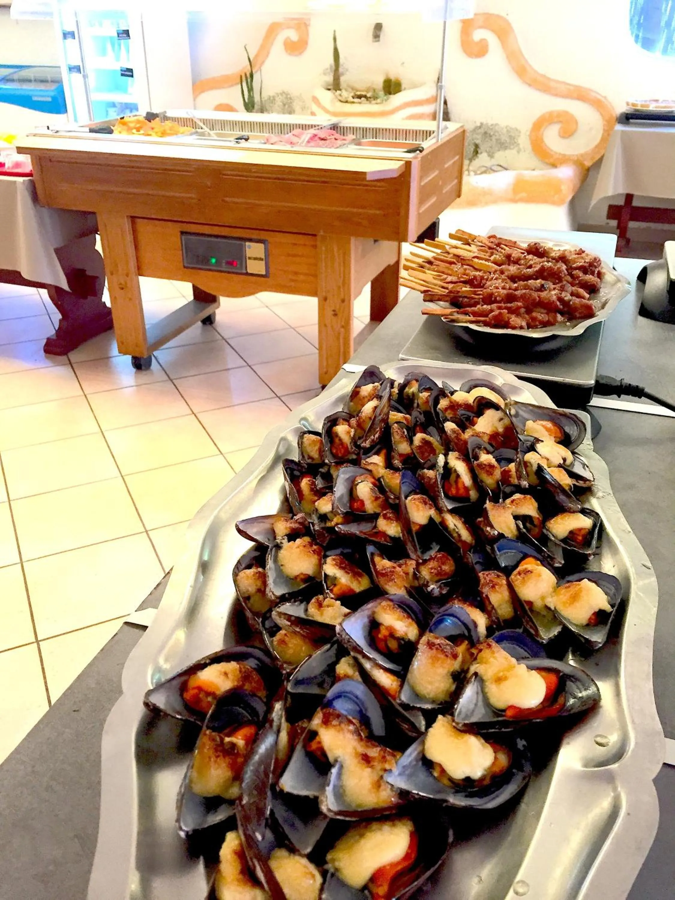 Food close-up in Hotel Aquarius