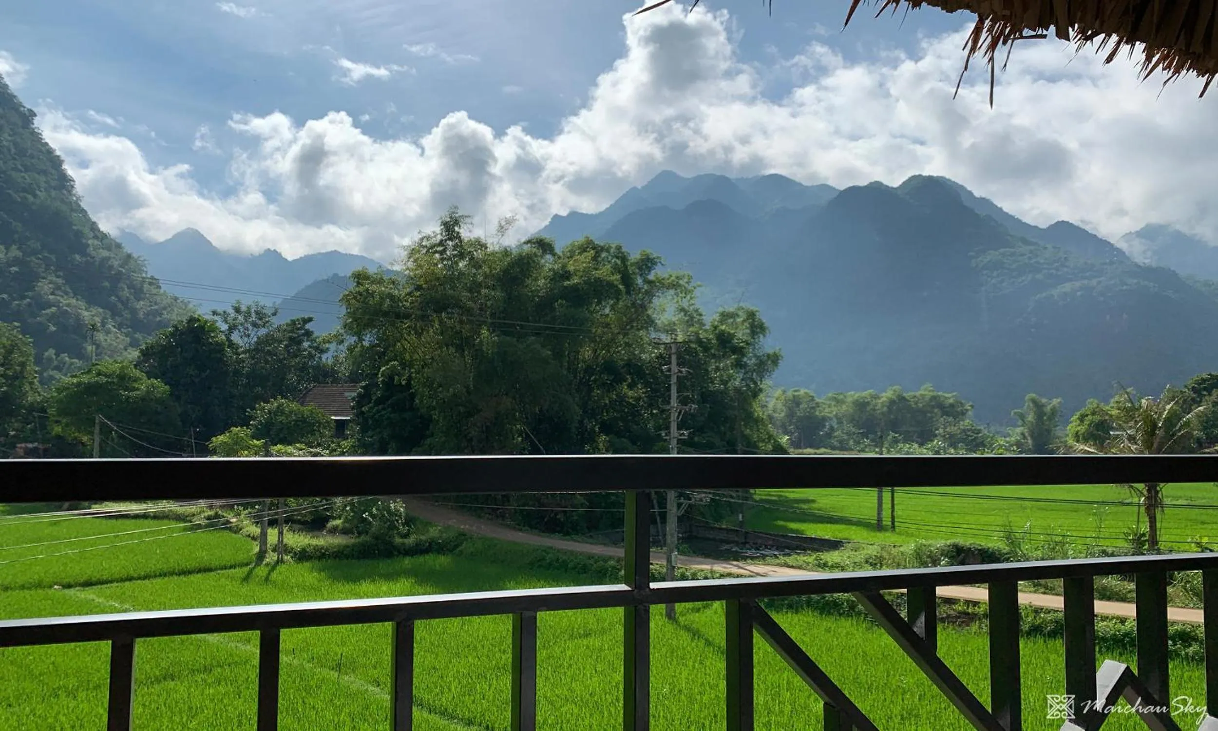 Garden view in Mai Chau Sky Resort