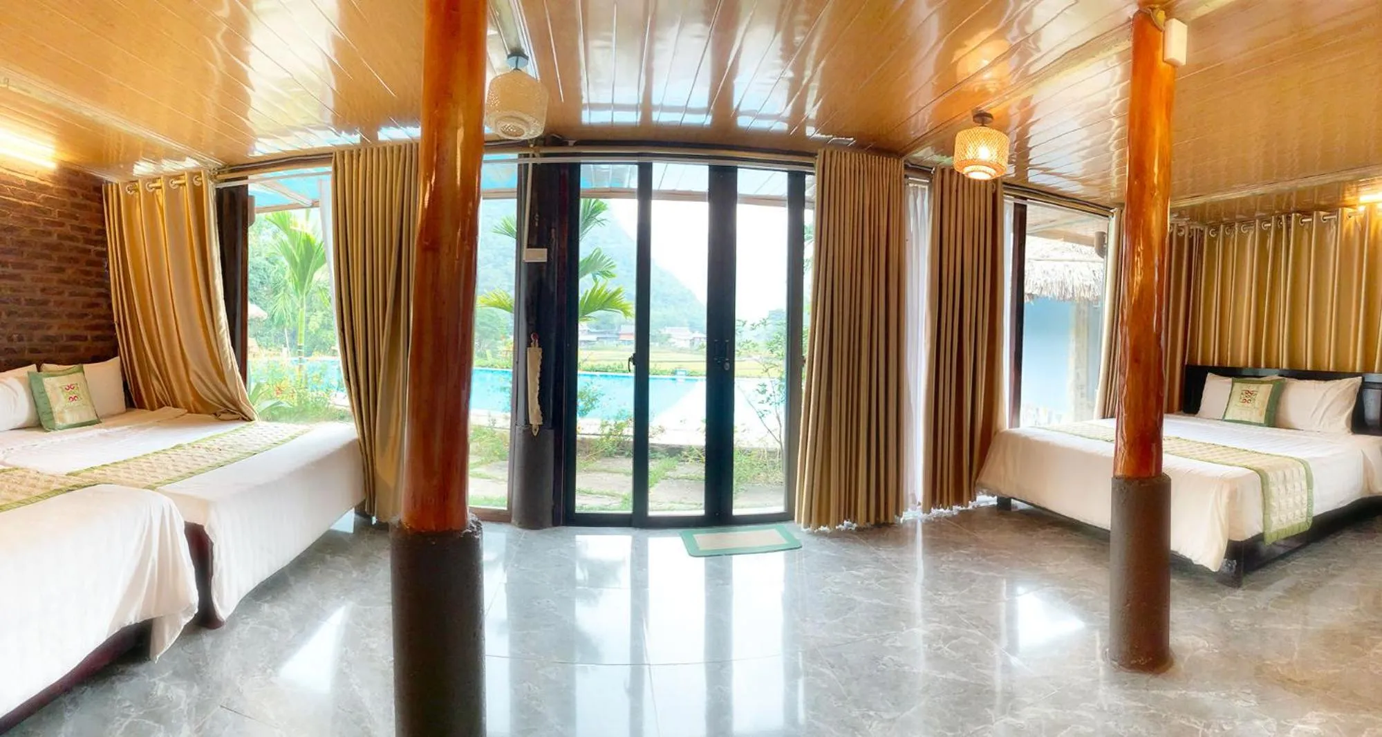 Photo of the whole room, Bed in Mai Chau Sky Resort
