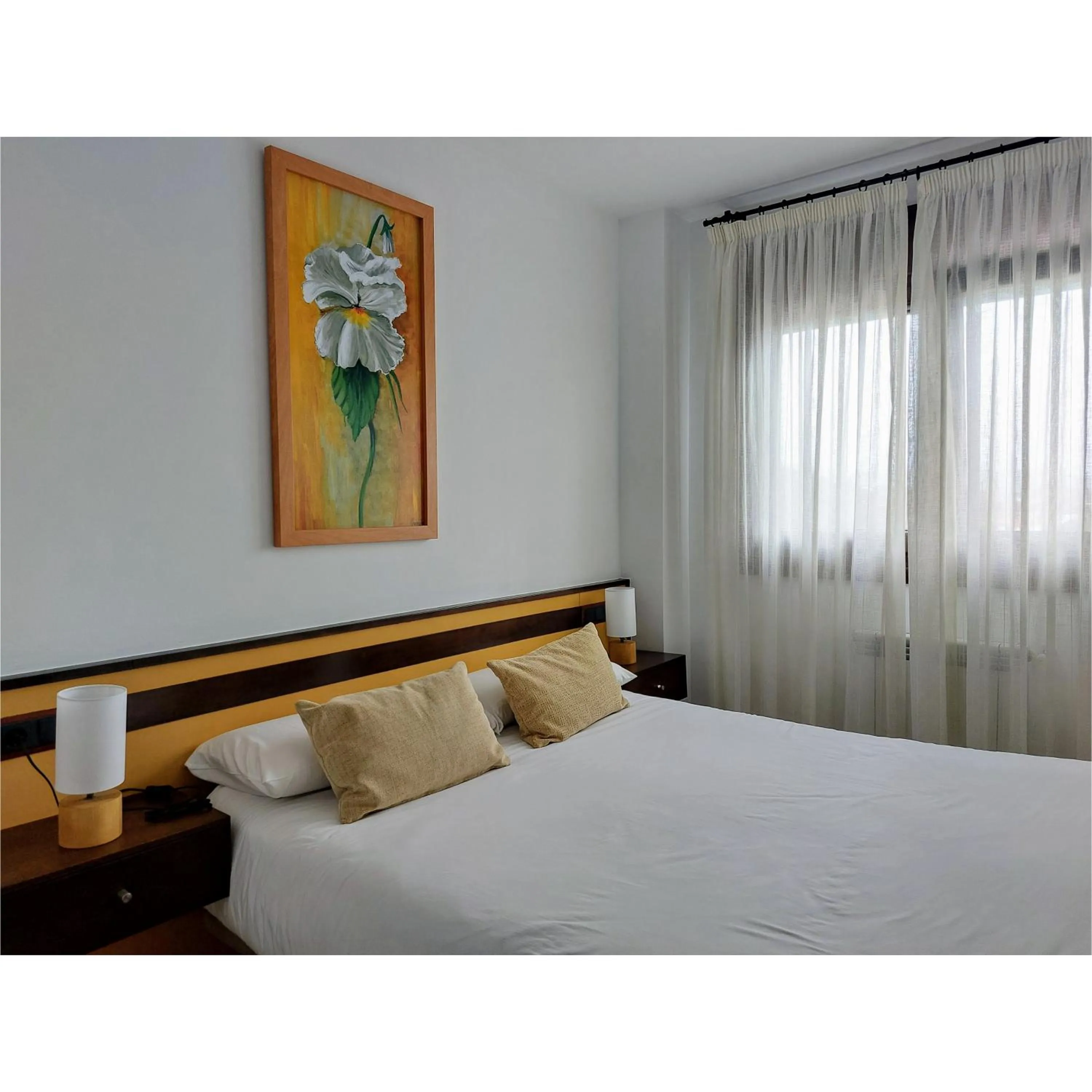 Bed in Hotel Apartamento Marouco