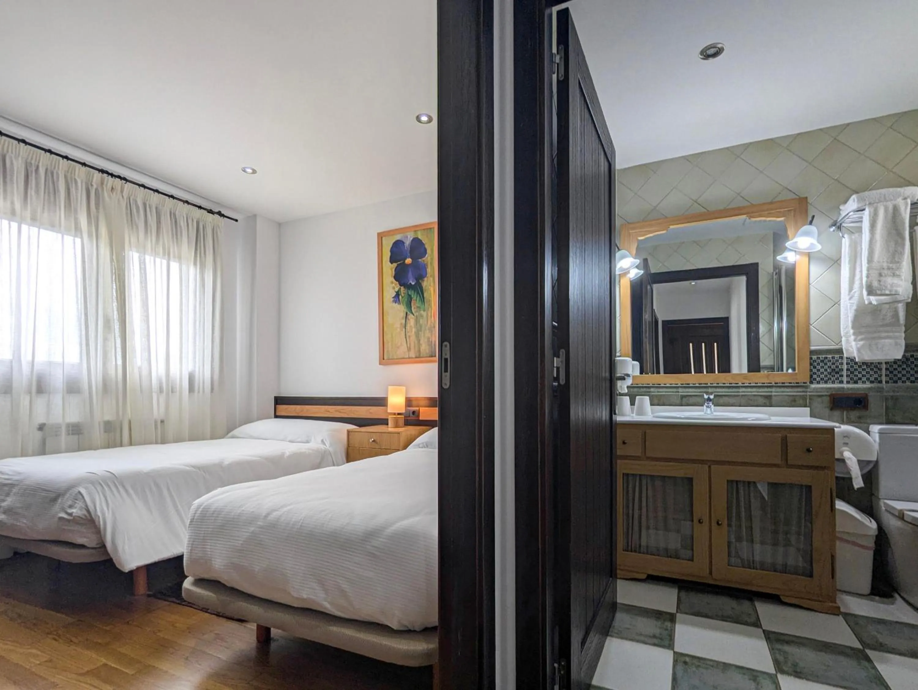 Bed in Hotel Apartamento Marouco