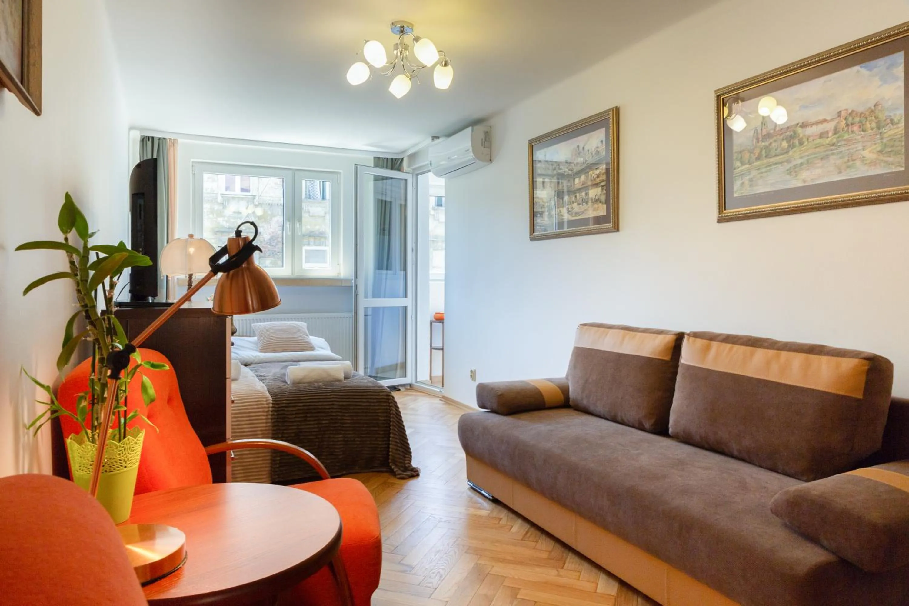 Seating area in Traditional Apartment Starowiślna street