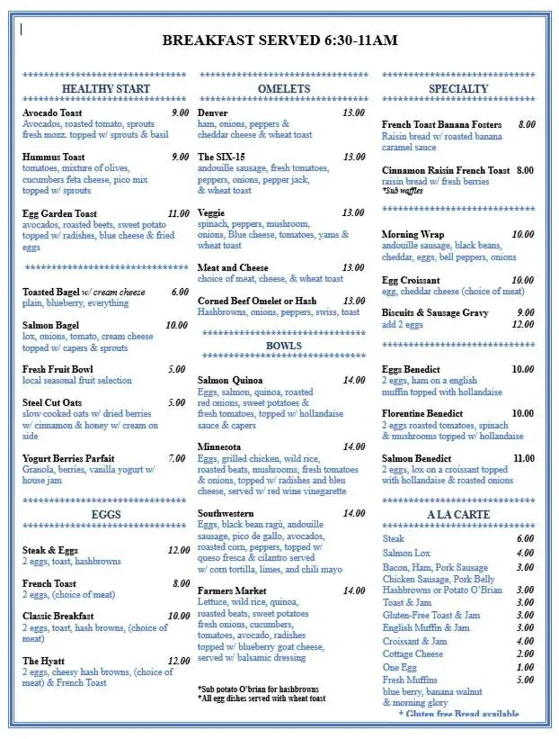 Restaurant/places to eat in Hyatt Centric Downtown Minneapolis Restaurant/places to eat in Hyatt Centric Downtown Minneapolis