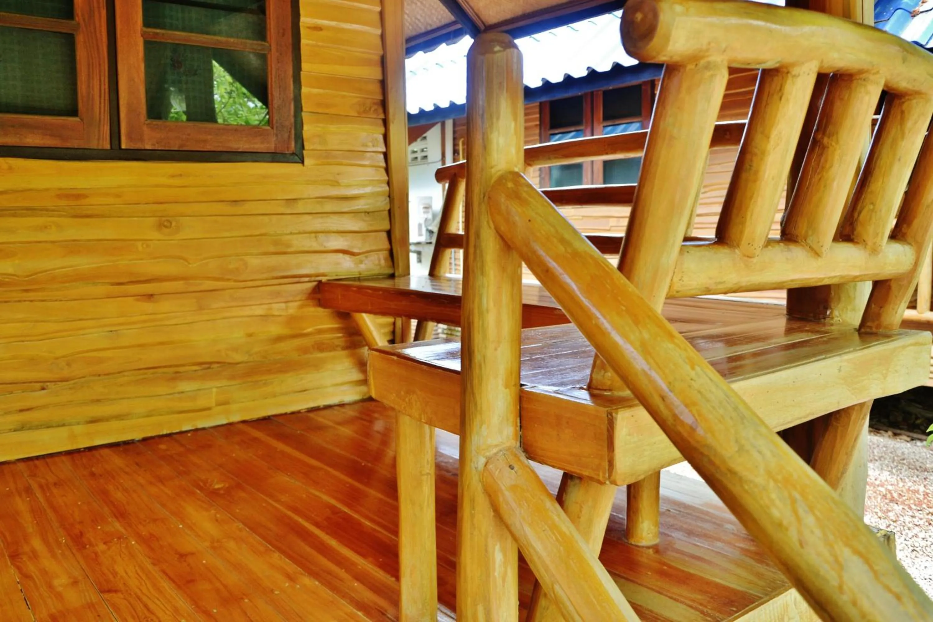 Balcony/Terrace in Suandarbporn Resort Mae Sot