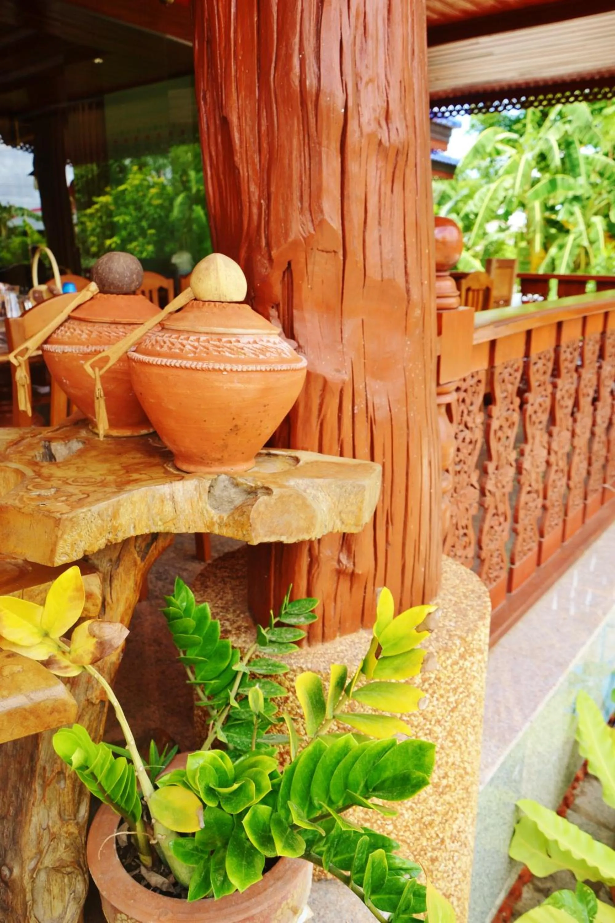 Decorative detail in Suandarbporn Resort Mae Sot