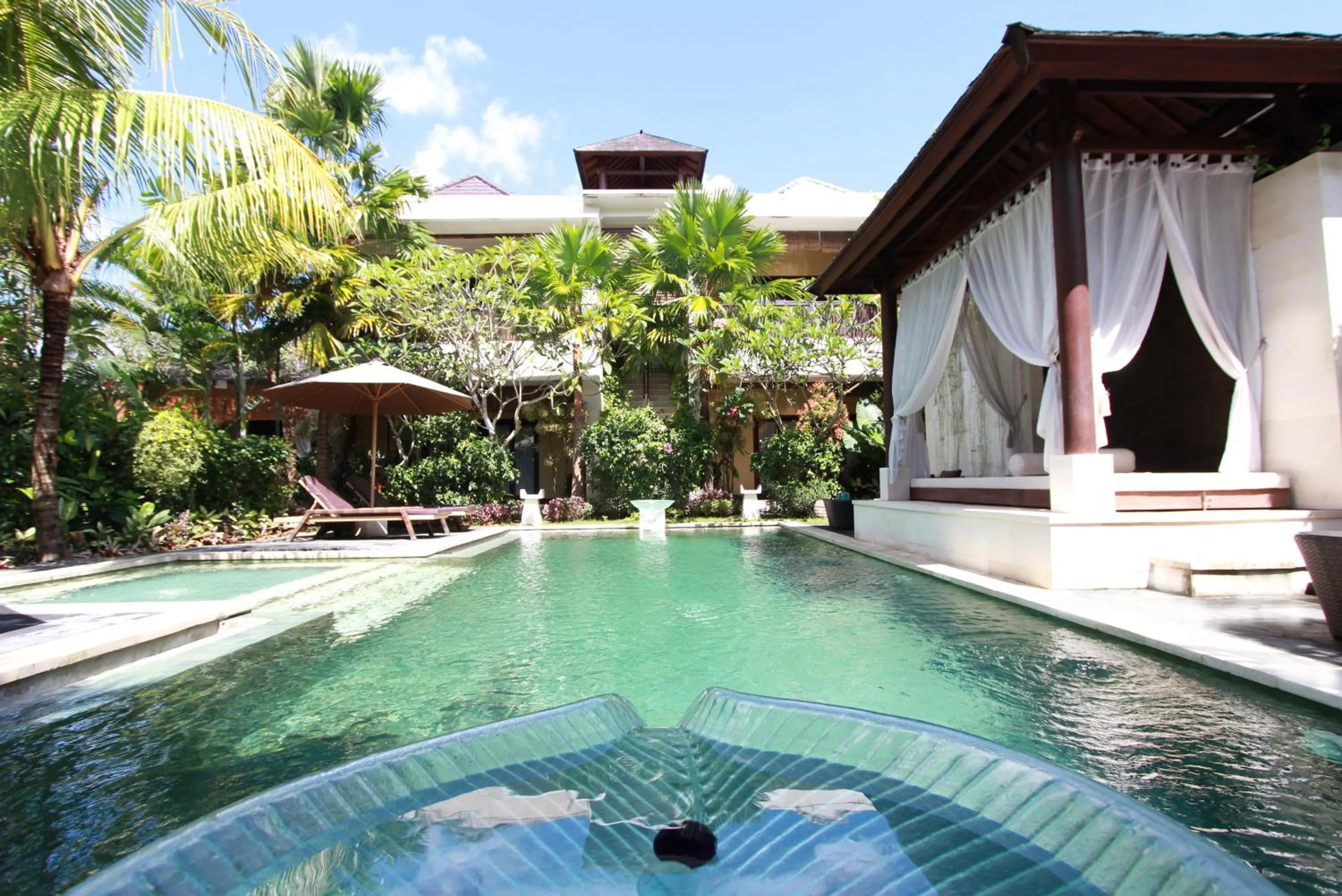 Pool view in Nike Villas