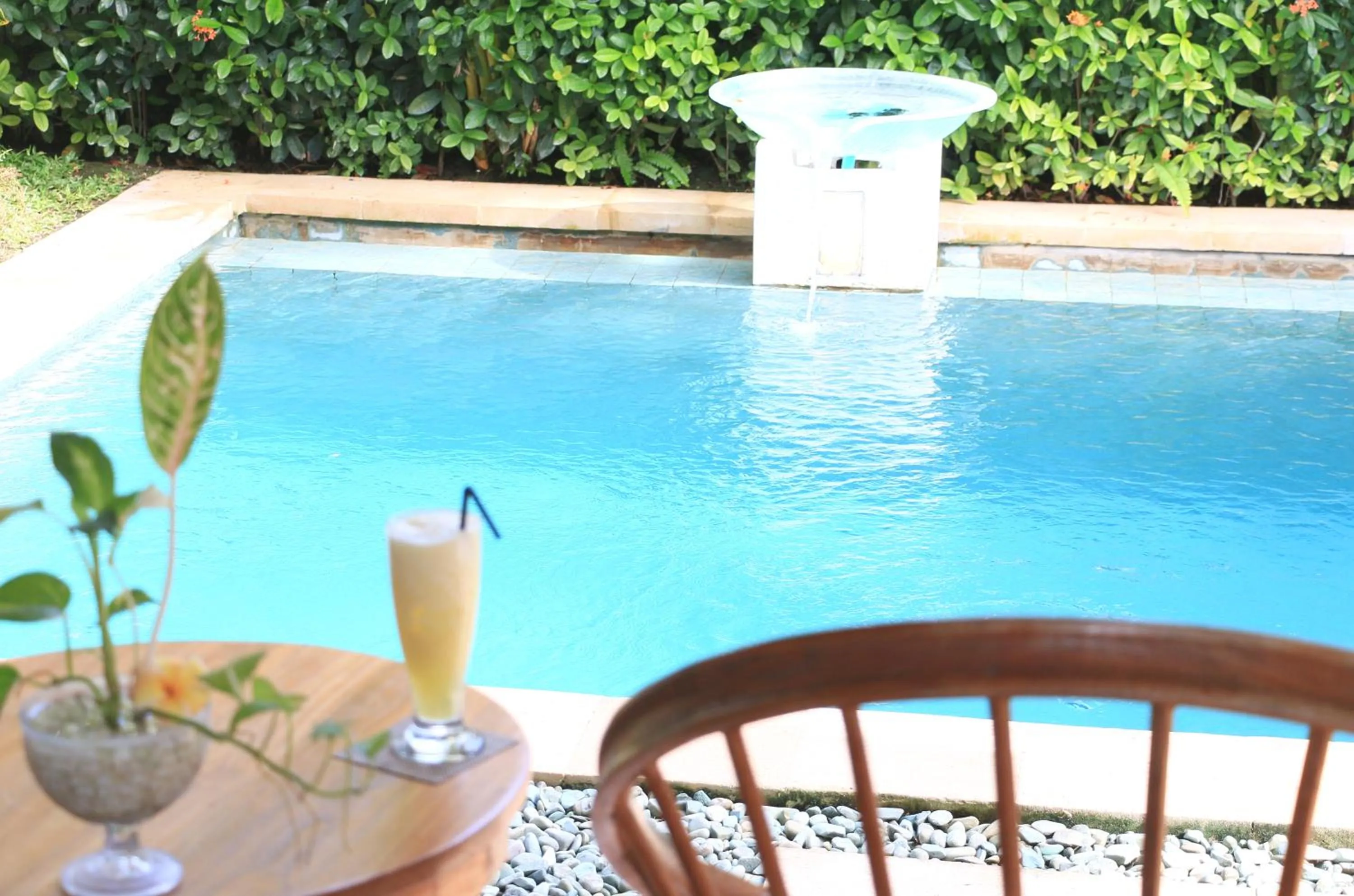 Pool view in Nike Villas