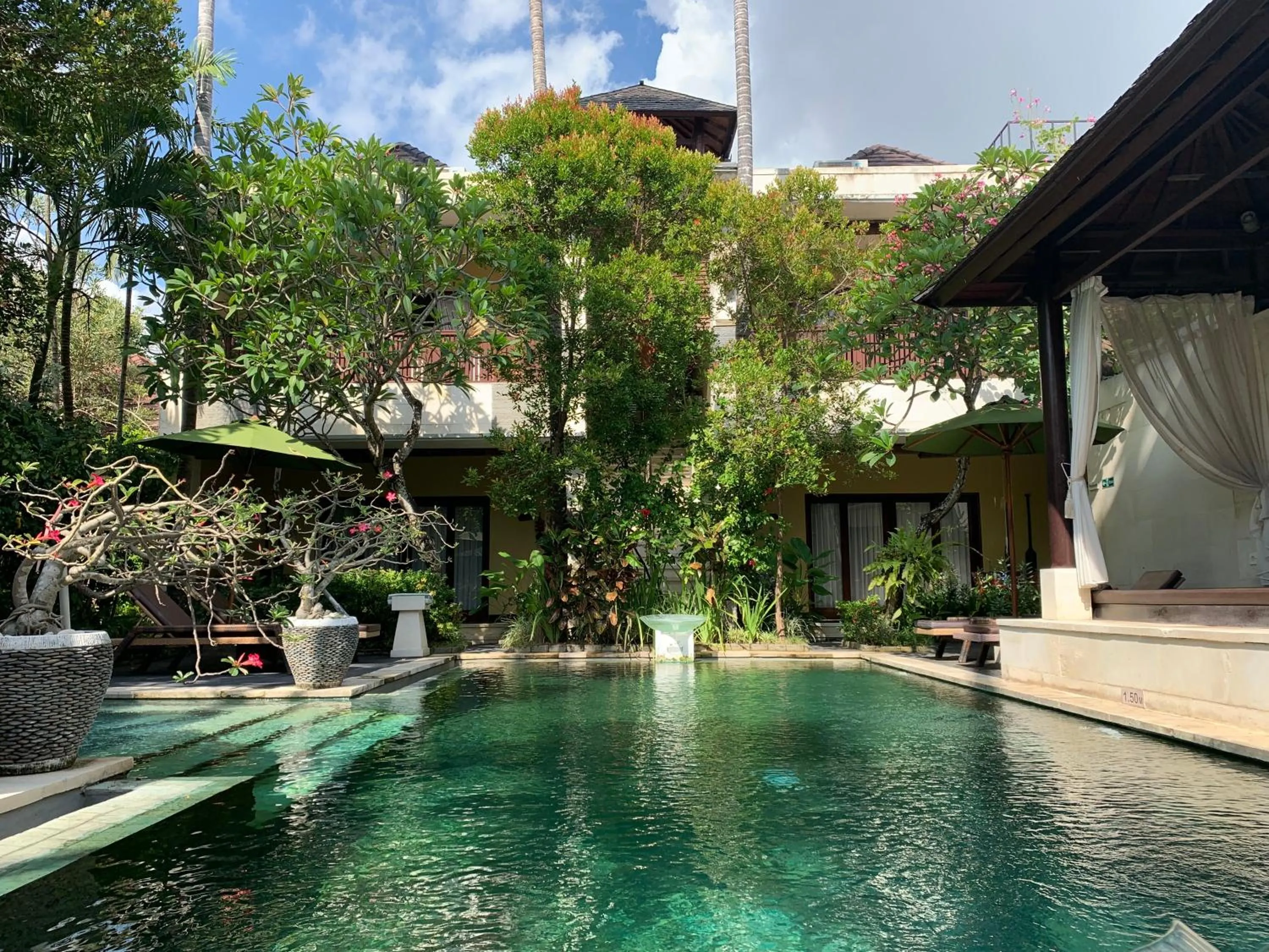 Pool view in Nike Villas