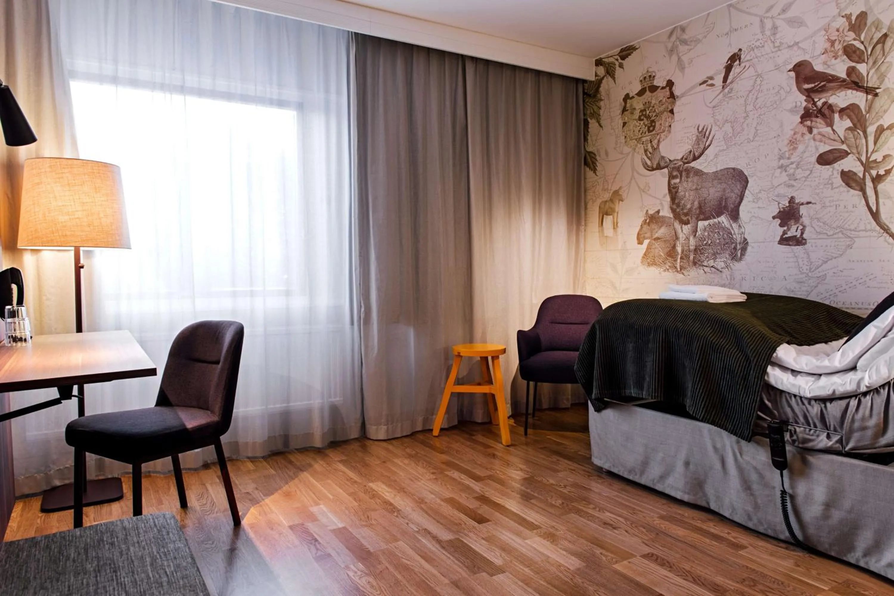 Bedroom, Bed in Scandic Östersund Syd