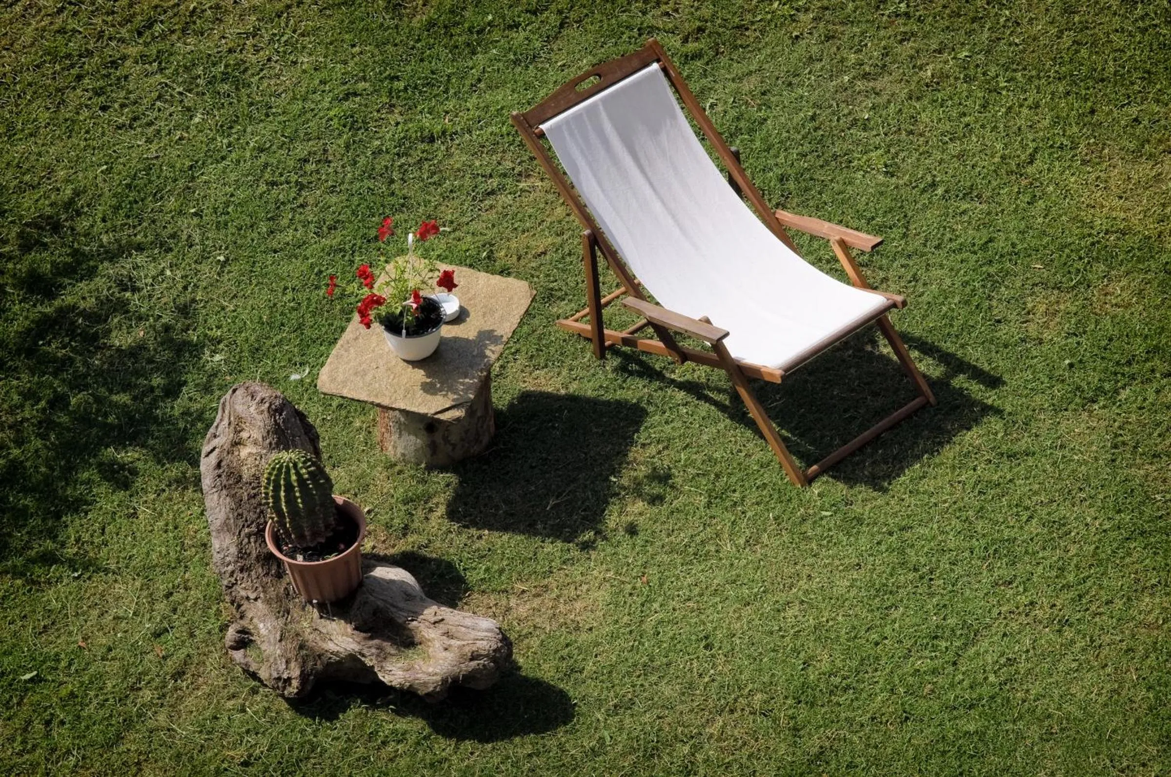 Garden view in Hotel Ainareti
