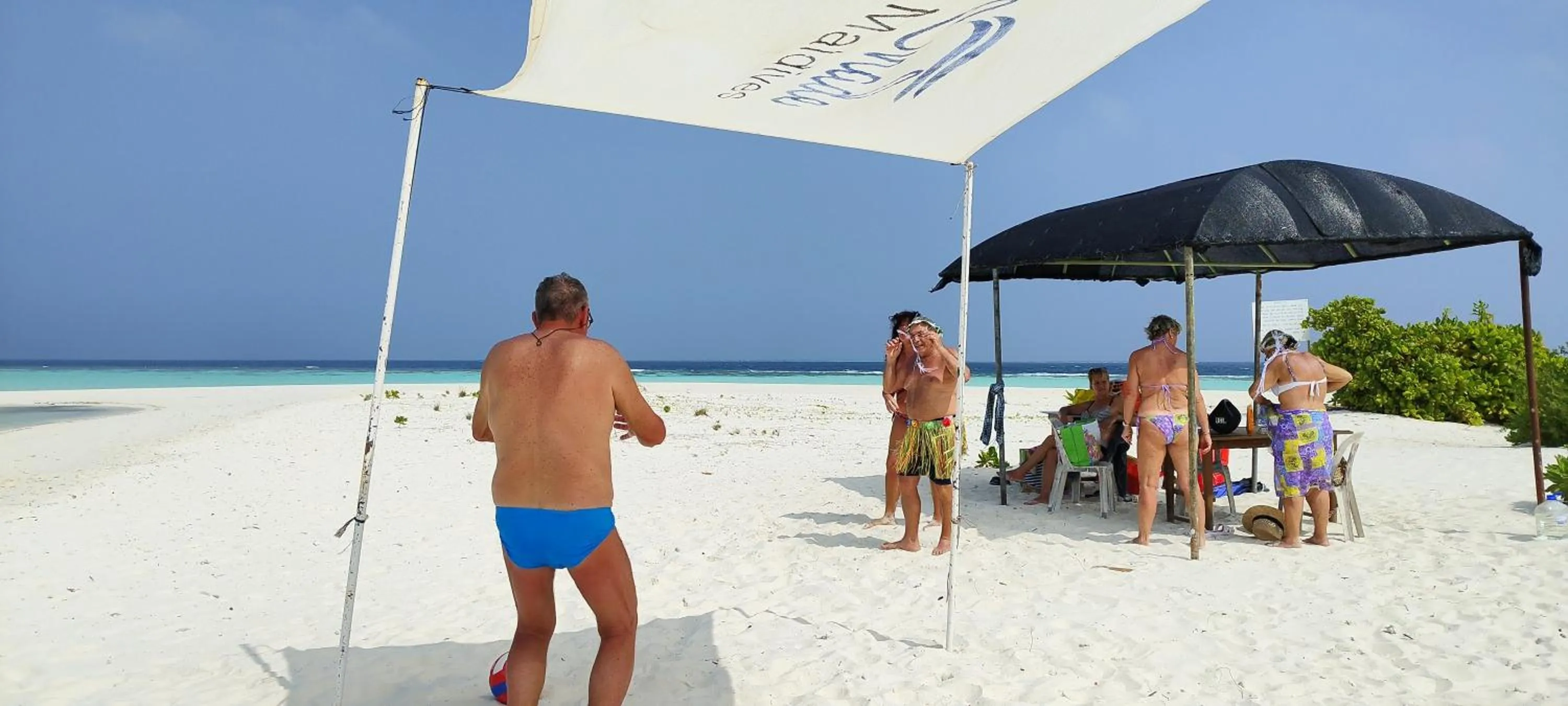 By the shade Maldives