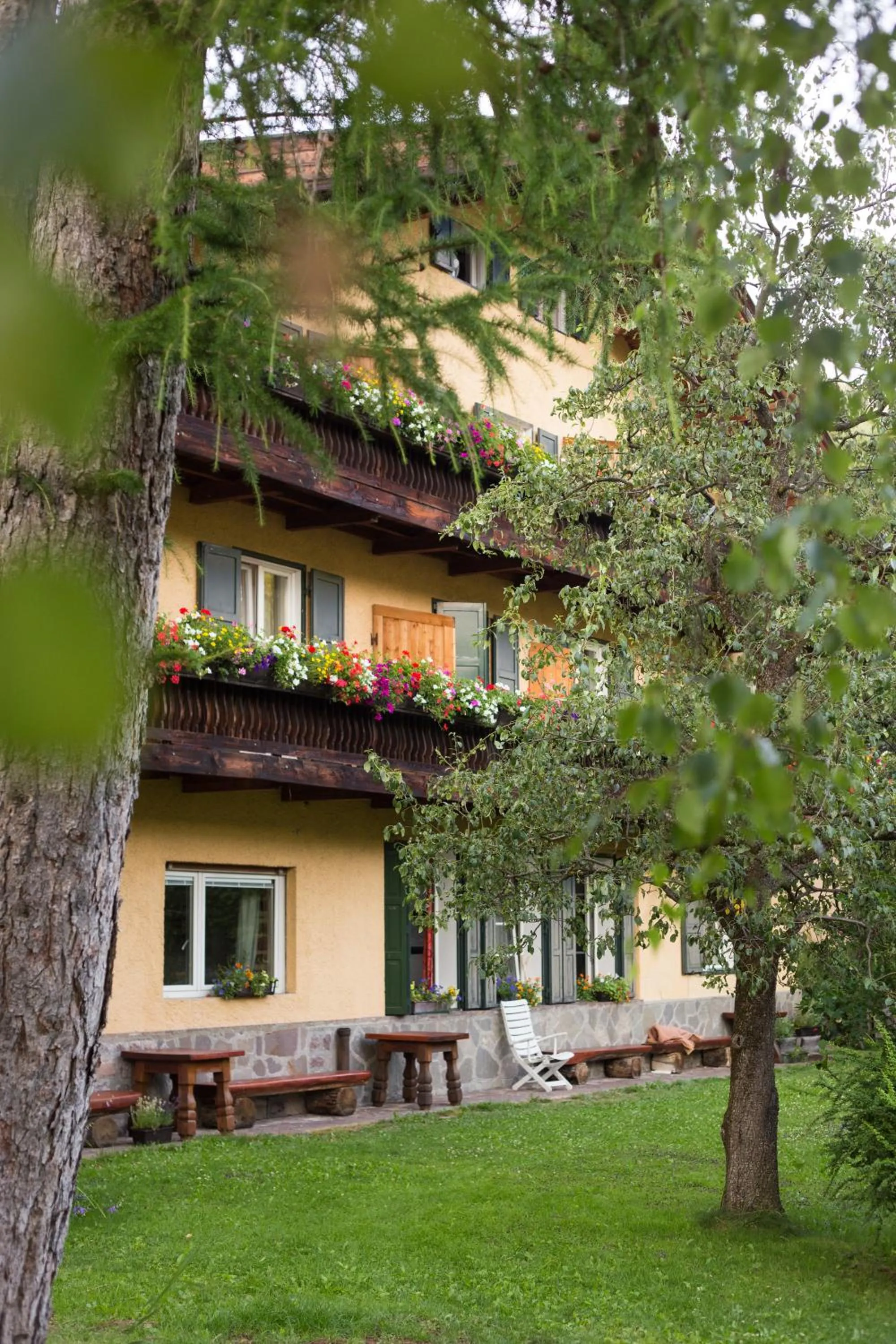 Property building in AppartChalet LA RONDULA - 100m from Seceda