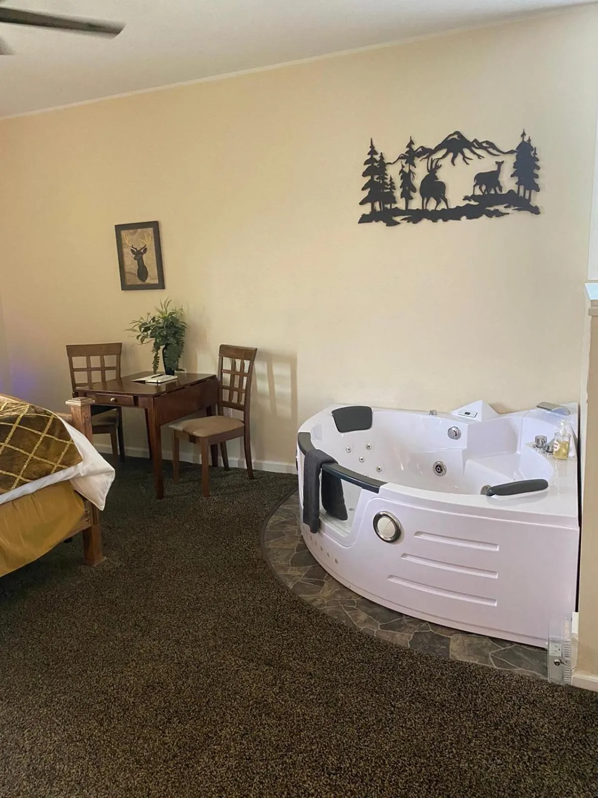 Bed in Deer Creek Winery at Brooks Estate