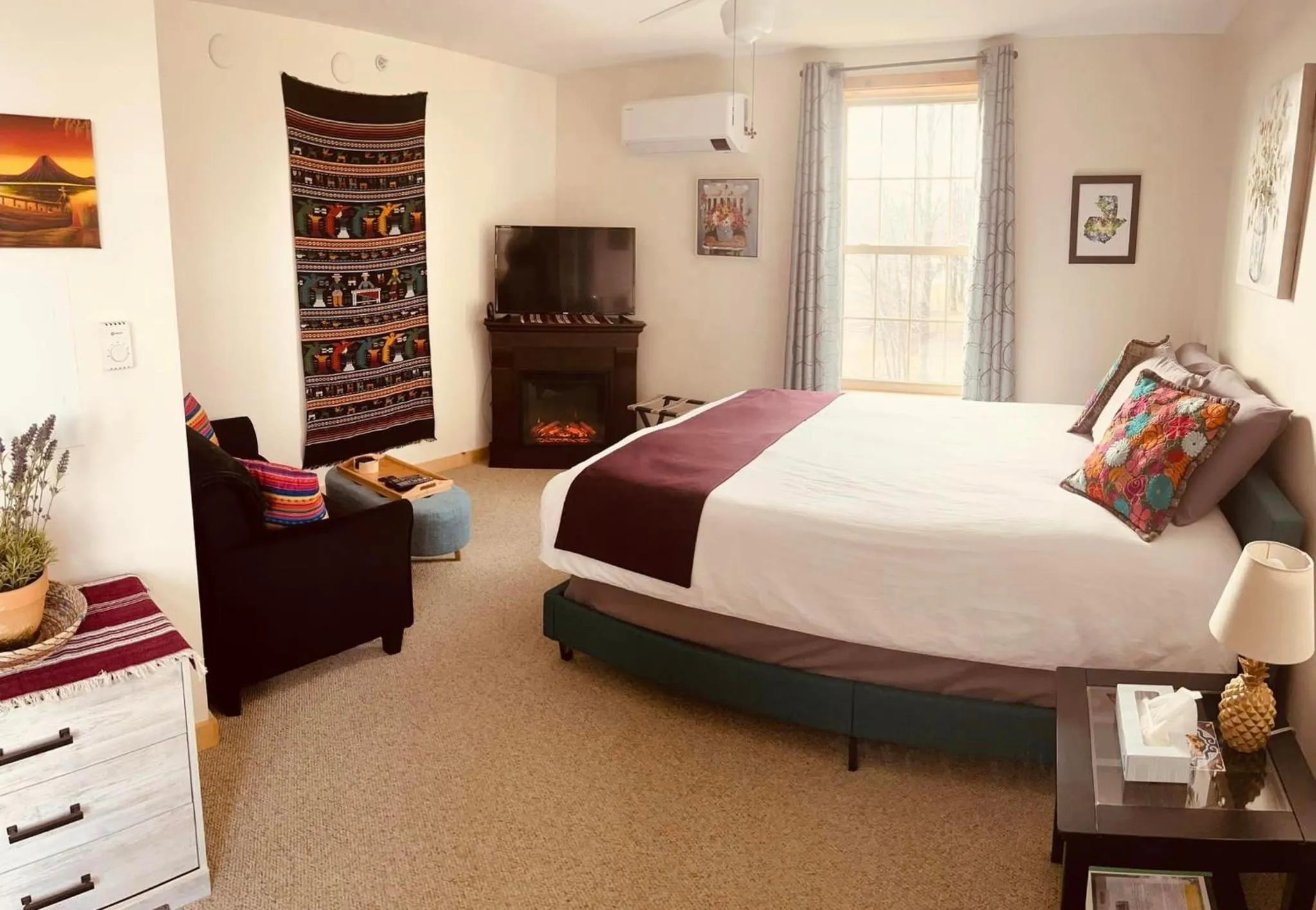 Bed in Deer Creek Winery at Brooks Estate