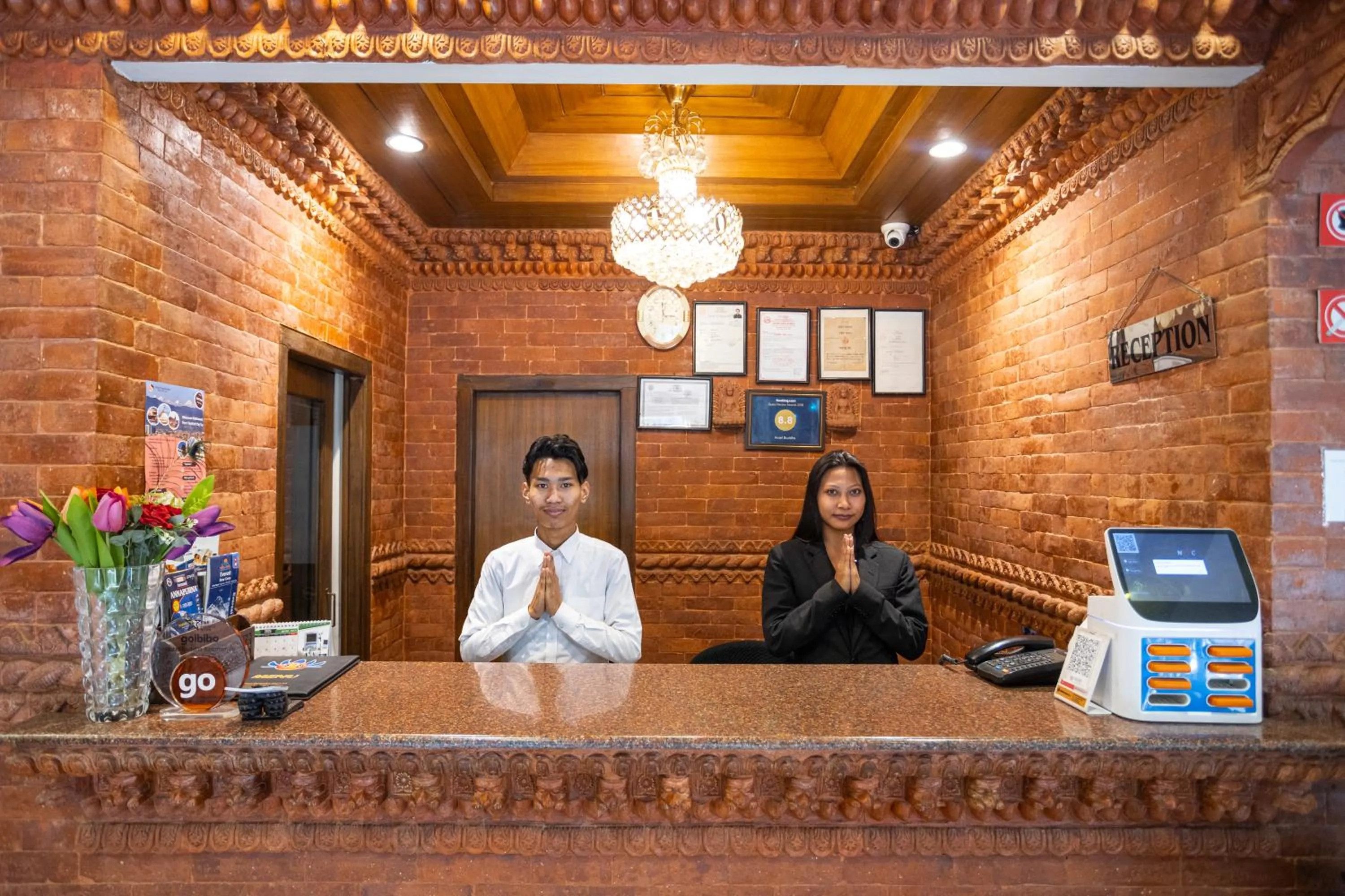 Lobby or reception in Hotel Buddha