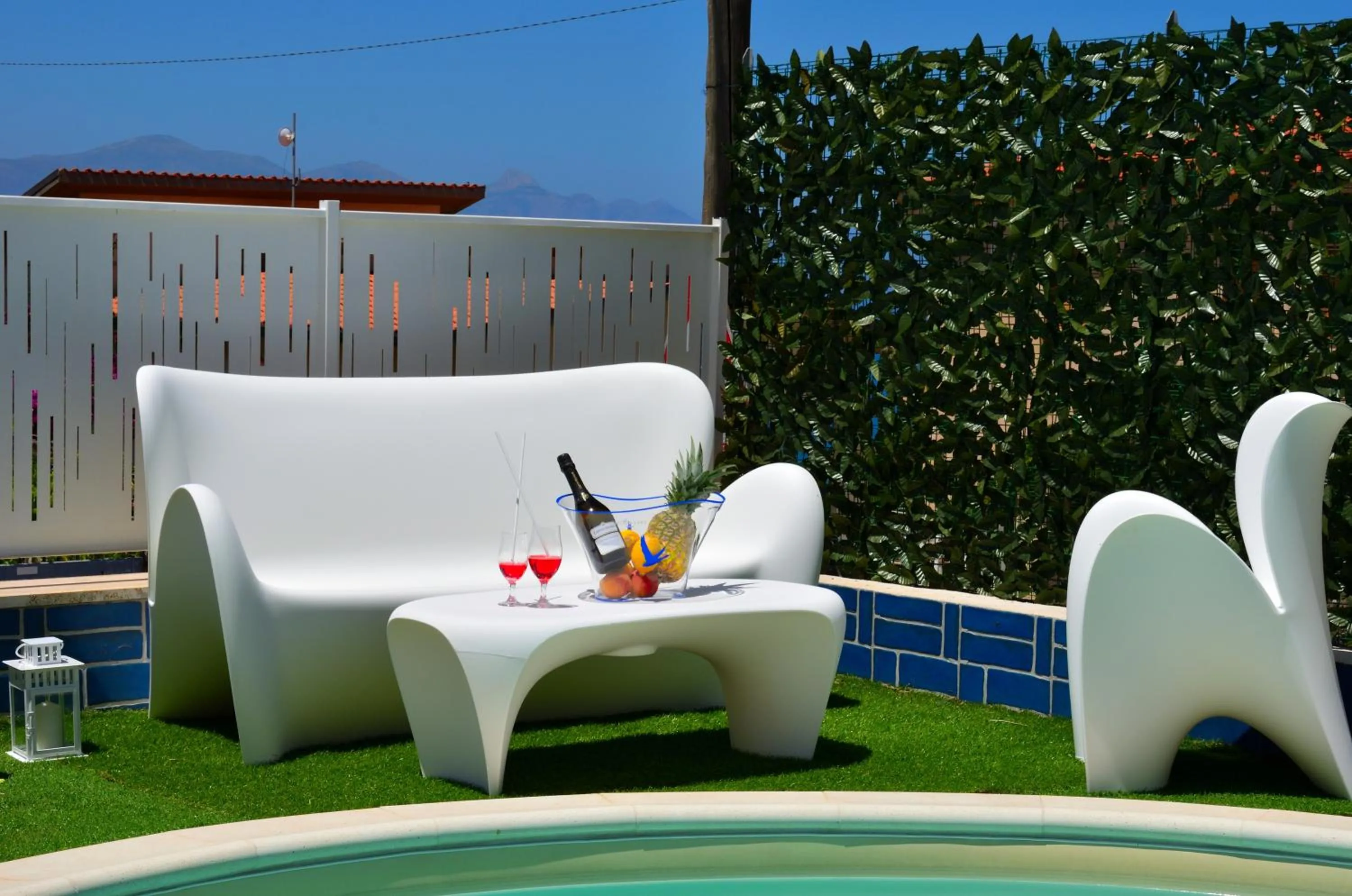Patio in Villa con piscina Alcamo Marina
