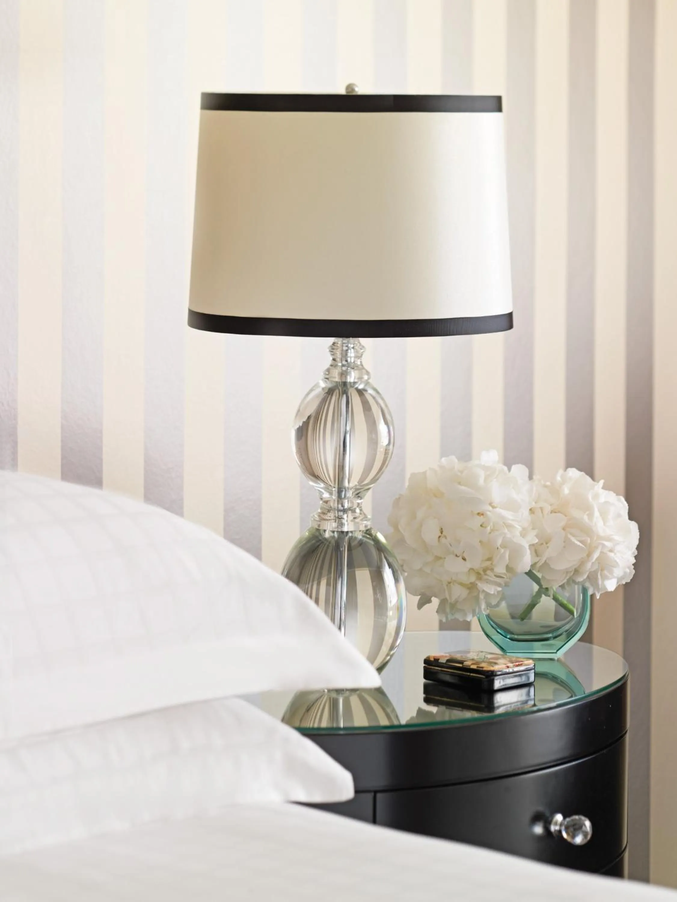 Bed in Four Seasons Hotel Prague