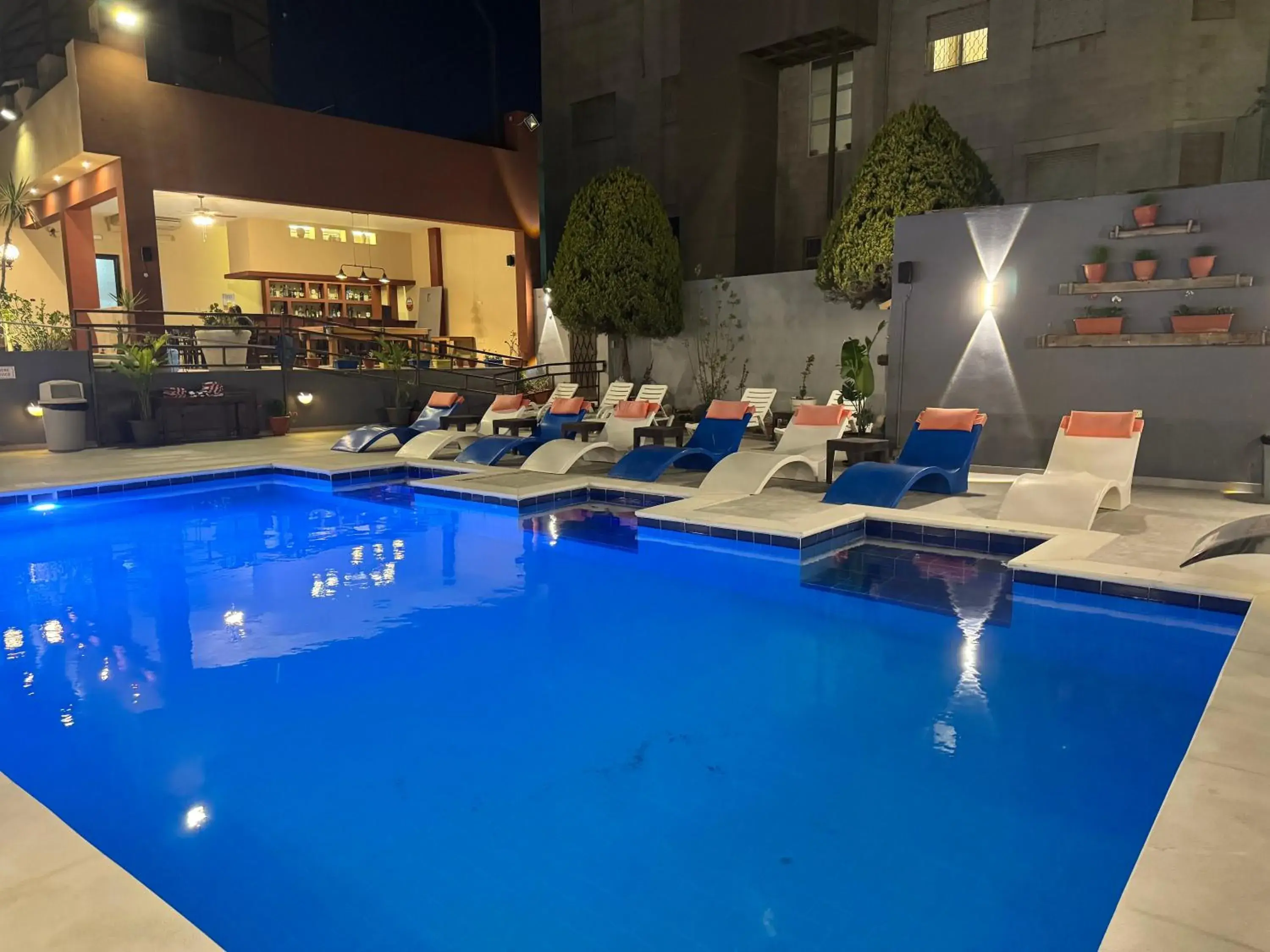 Pool view in Grand Hotel Madaba Pool view in Grand Hotel Madaba