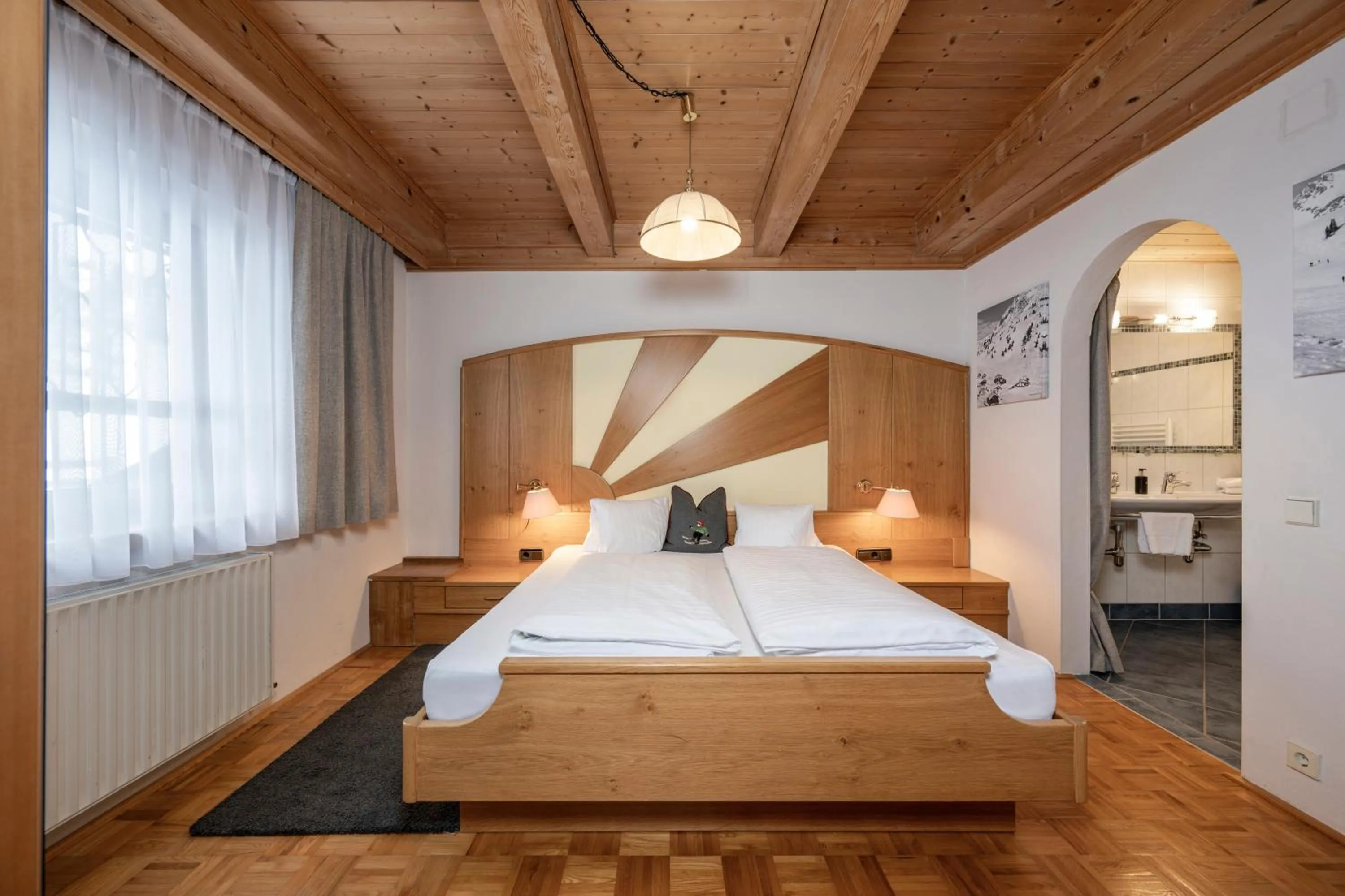 Bed in AUSTRIA APPART - natural Lifestyle Appartements auf der Piste