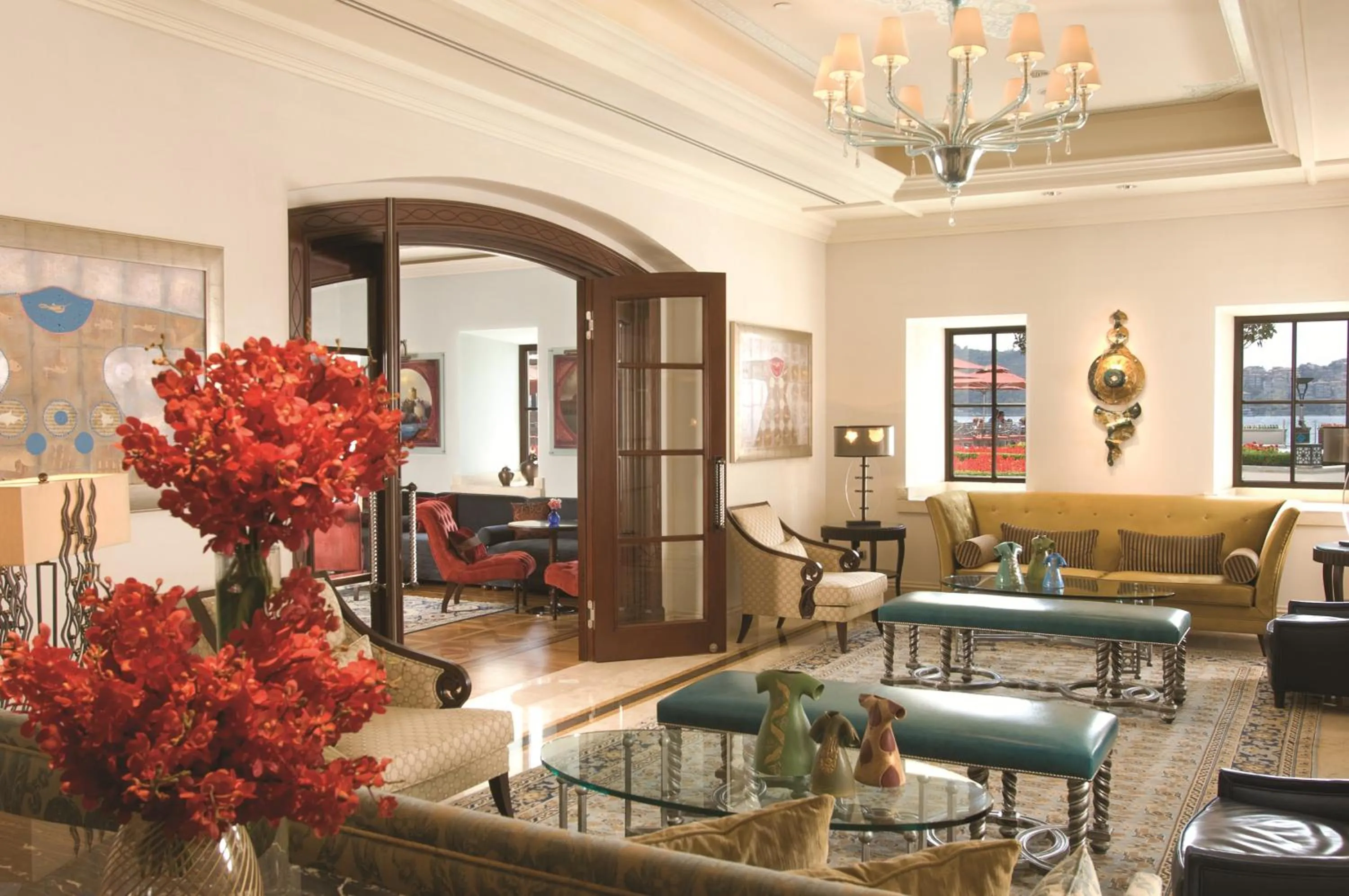 Decorative detail in Four Seasons Hotel Istanbul at the Bosphorus