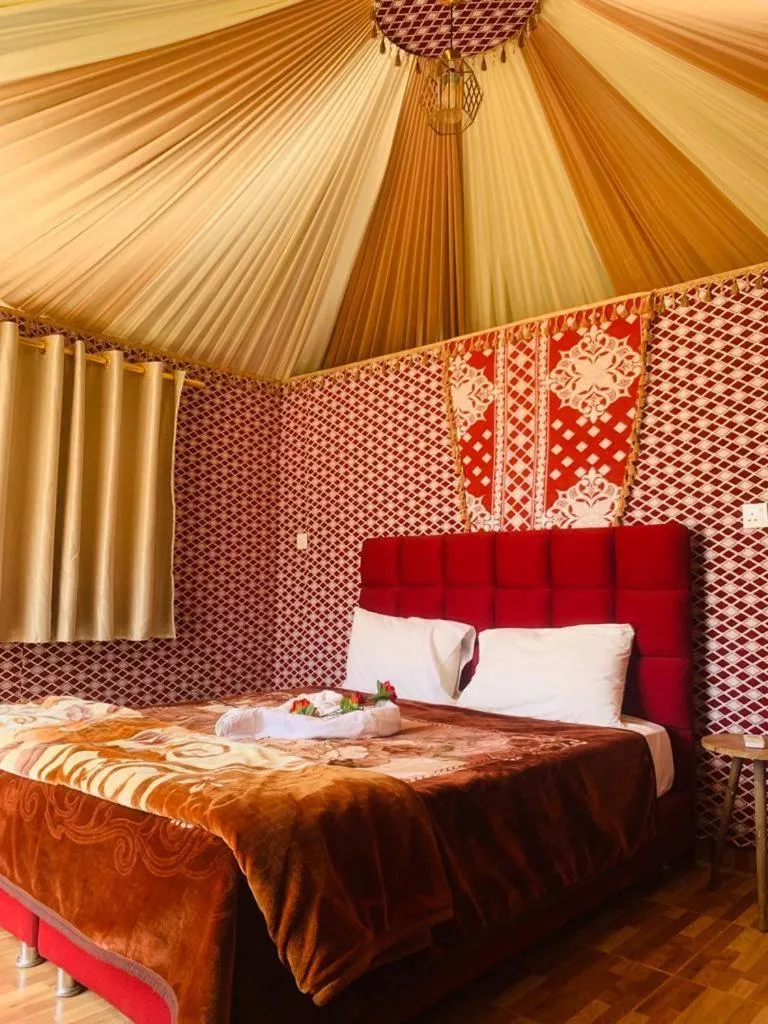 Bed in WADI RUM-Bedouin Tents and Jeep Tours