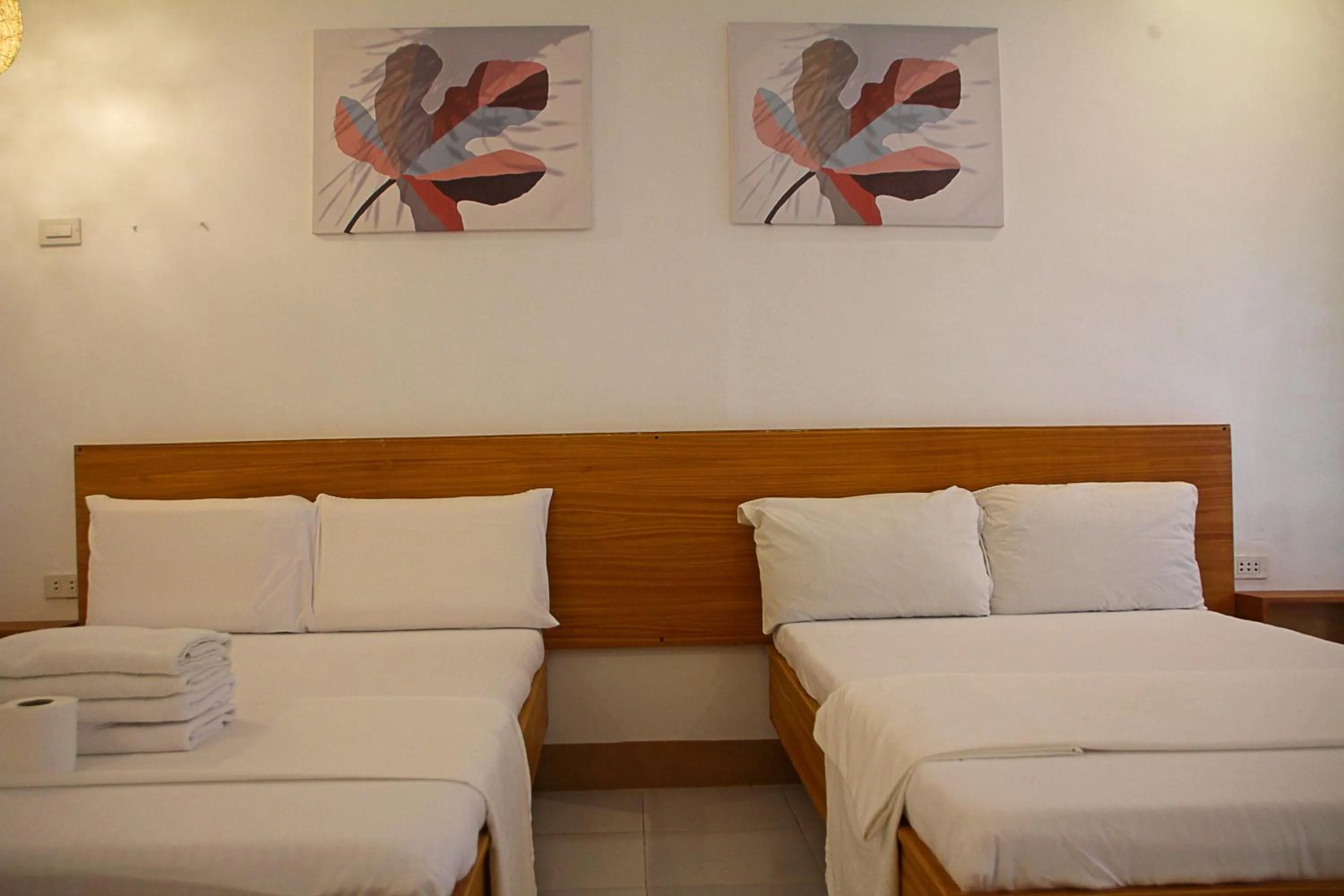 Bed in Sea View Resort