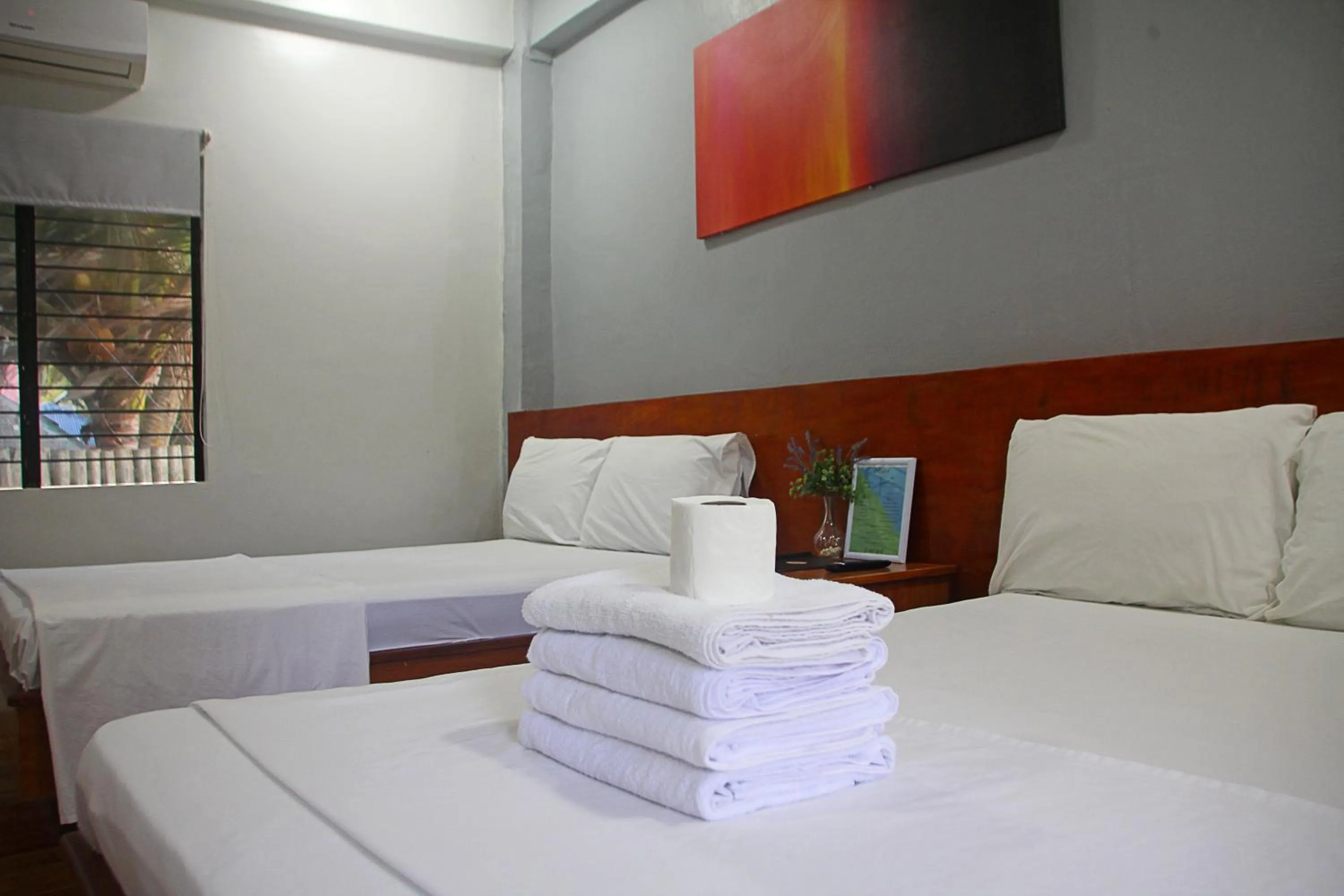 Bed in Sea View Resort