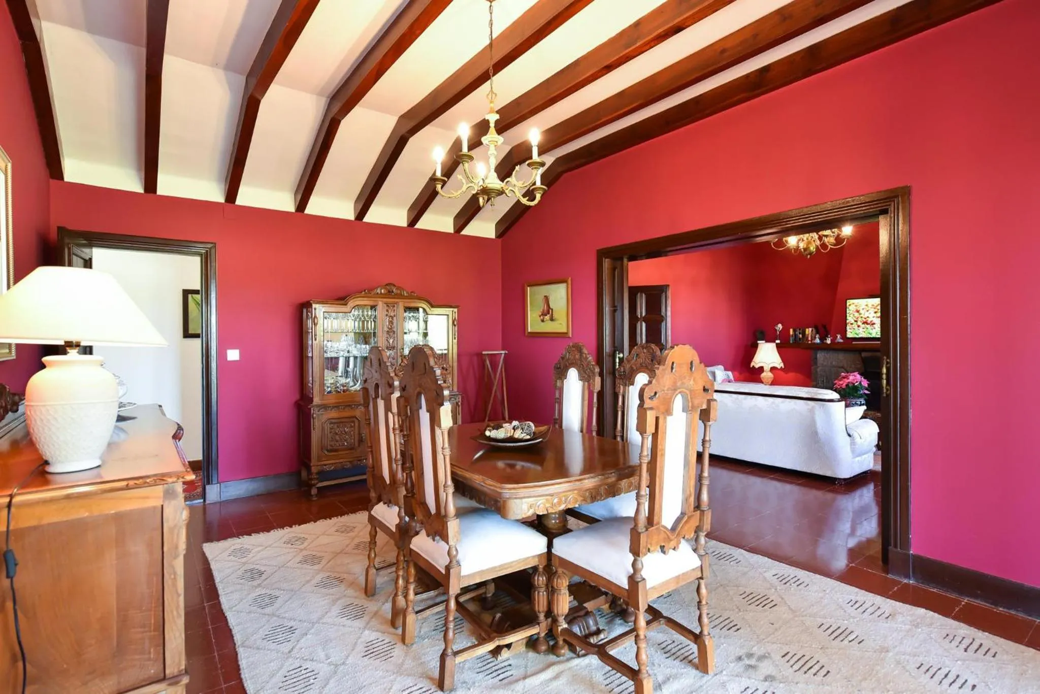 Living room in Finca Madroñal with Pool in Gran Canaria by VillaGranCanaria