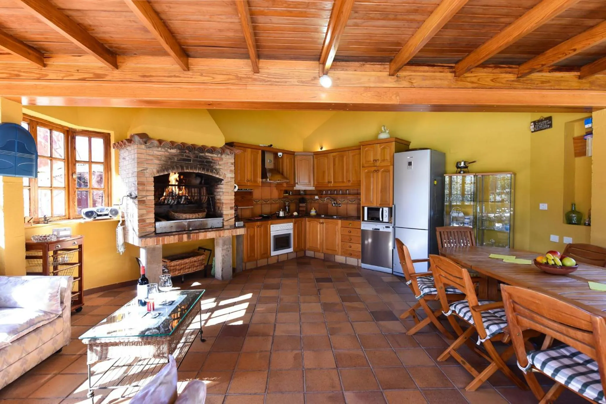 BBQ facilities in Finca Madroñal with Pool in Gran Canaria by VillaGranCanaria